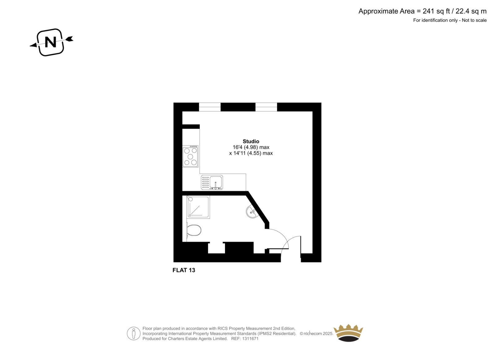 Flat 13, Governors Residence,, Staple Gardens, Hampshire floorplan