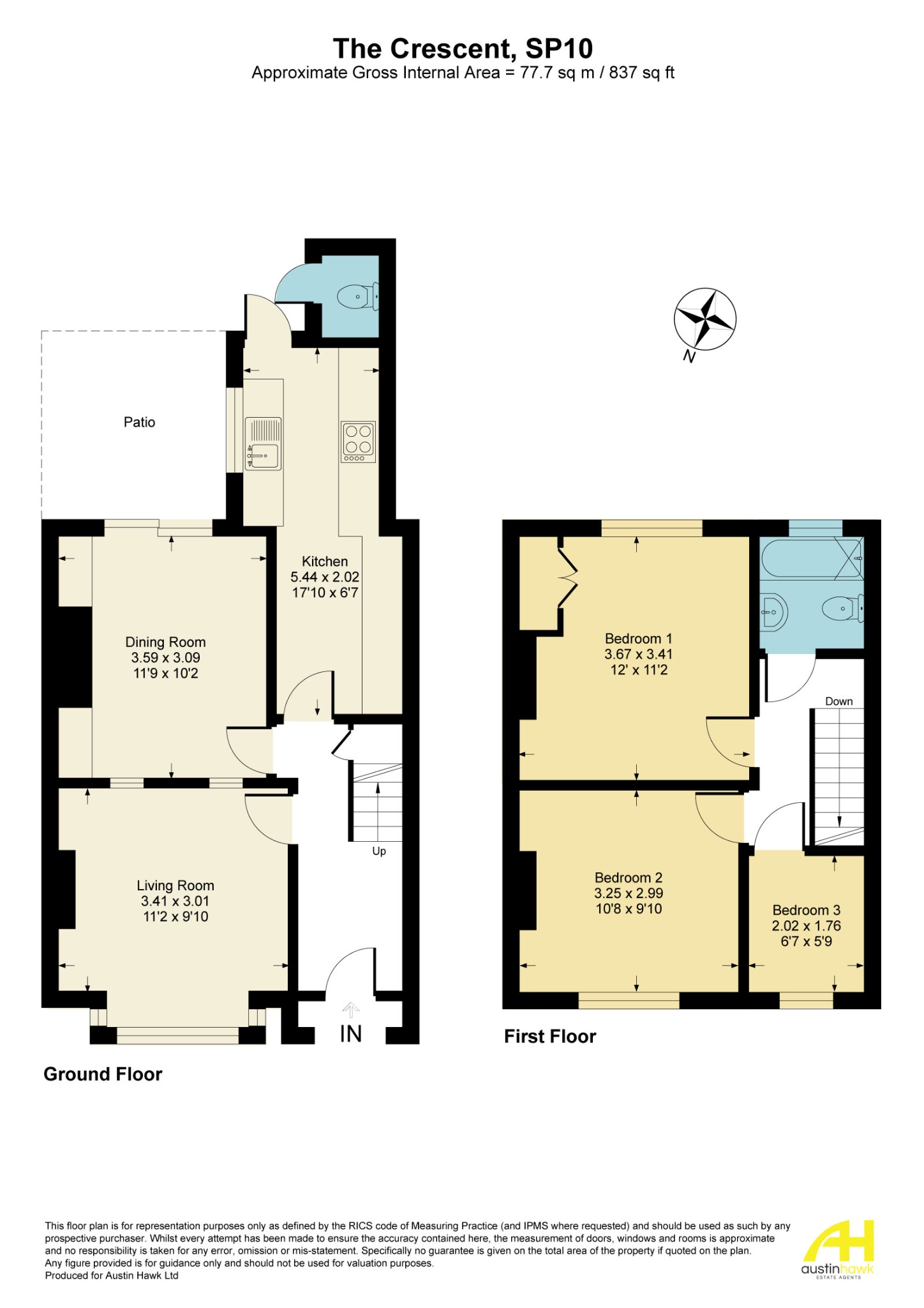 17 The Crescent, Andover floorplan