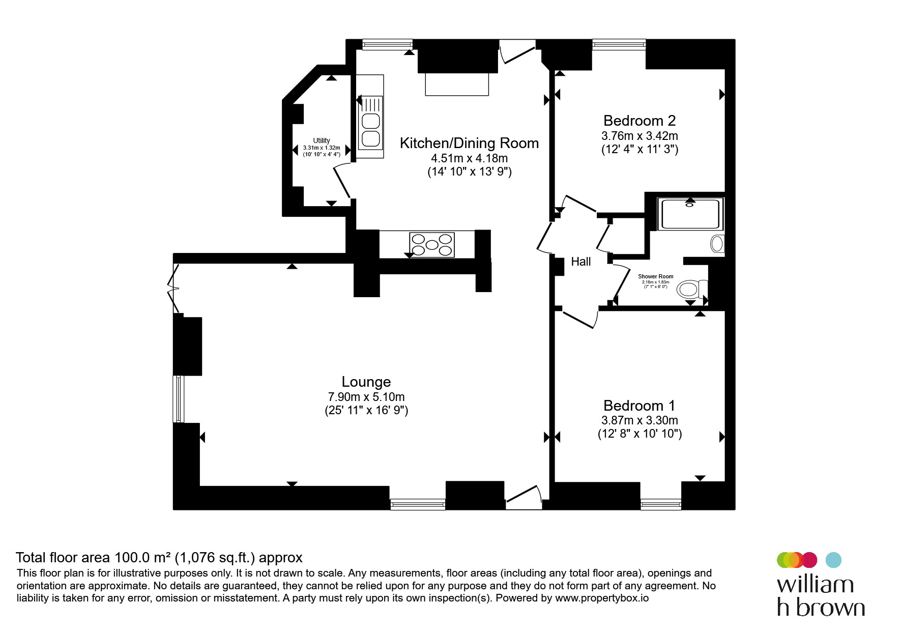 Flat 1, Greenups Mill, Wharf Street, Sowerby Bridge floorplan