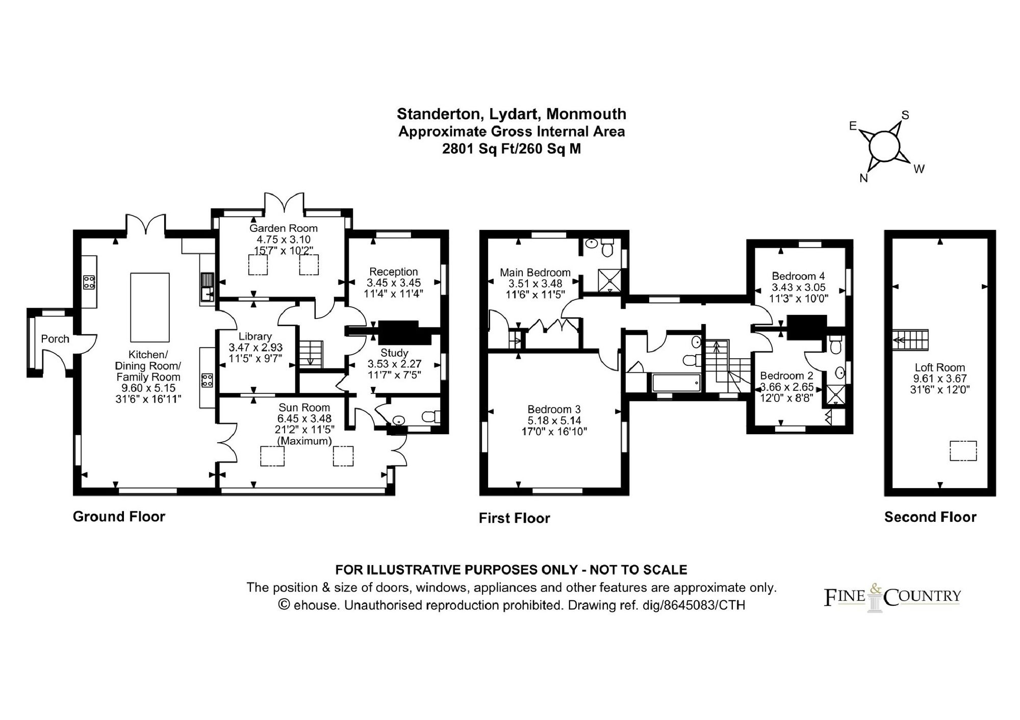 Standerton, Monmouth floorplan
