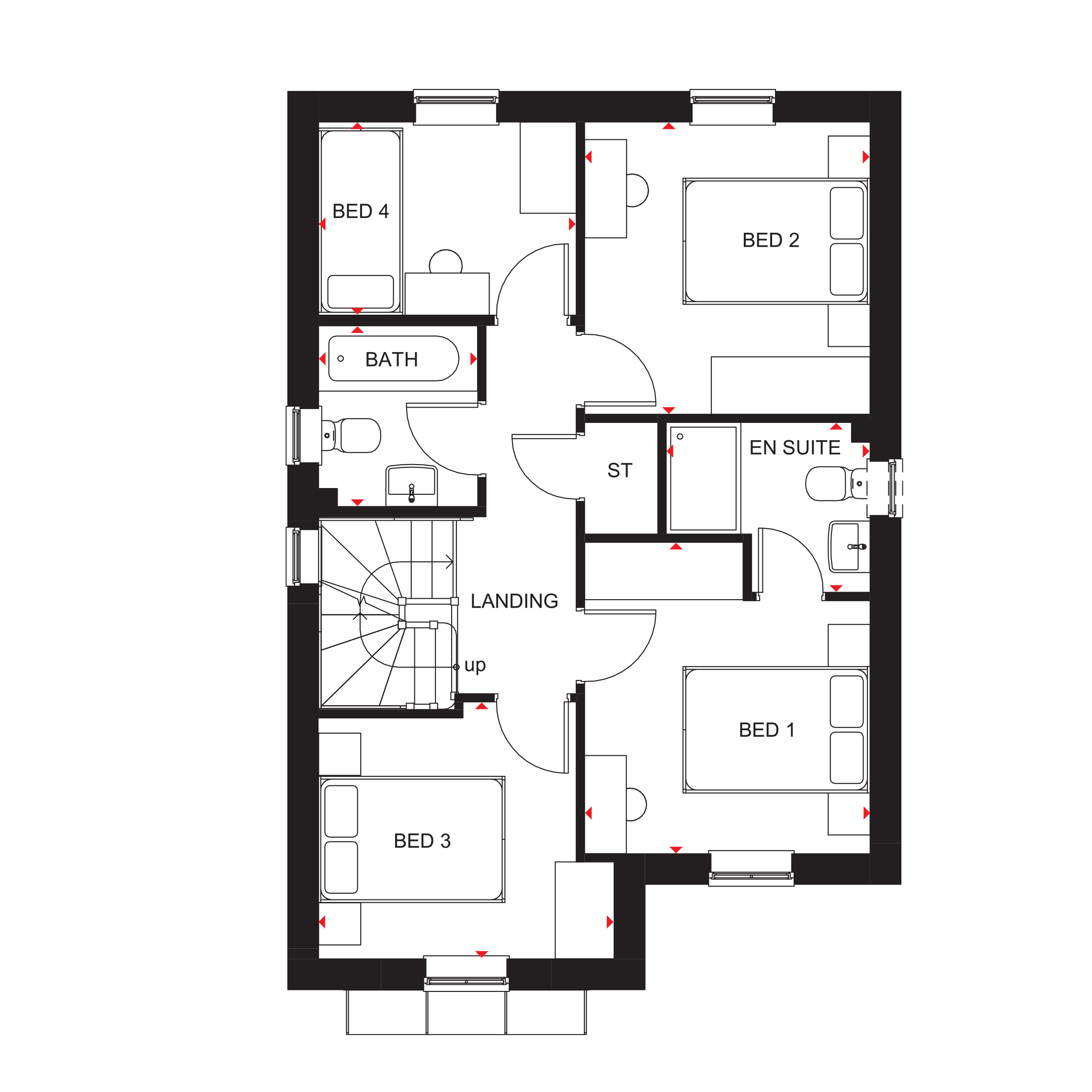 New home, 4 bed detached house for sale in "Kingsley" at Lydiate Lane