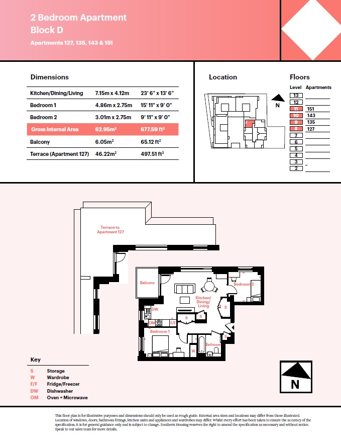 d1_11_05, Glengall Road, London floorplan