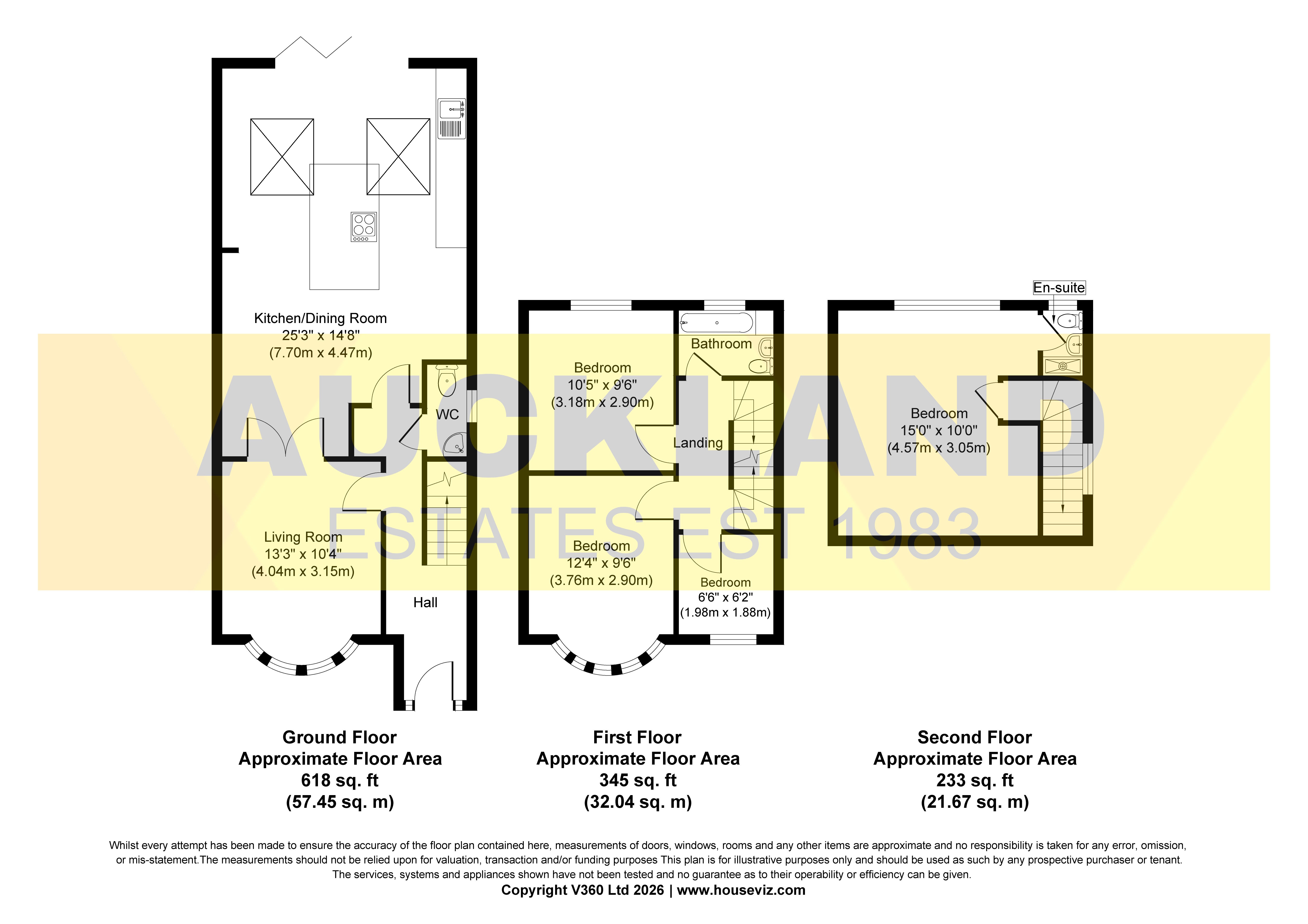 128, Auckland Road, Potters Bar floorplan