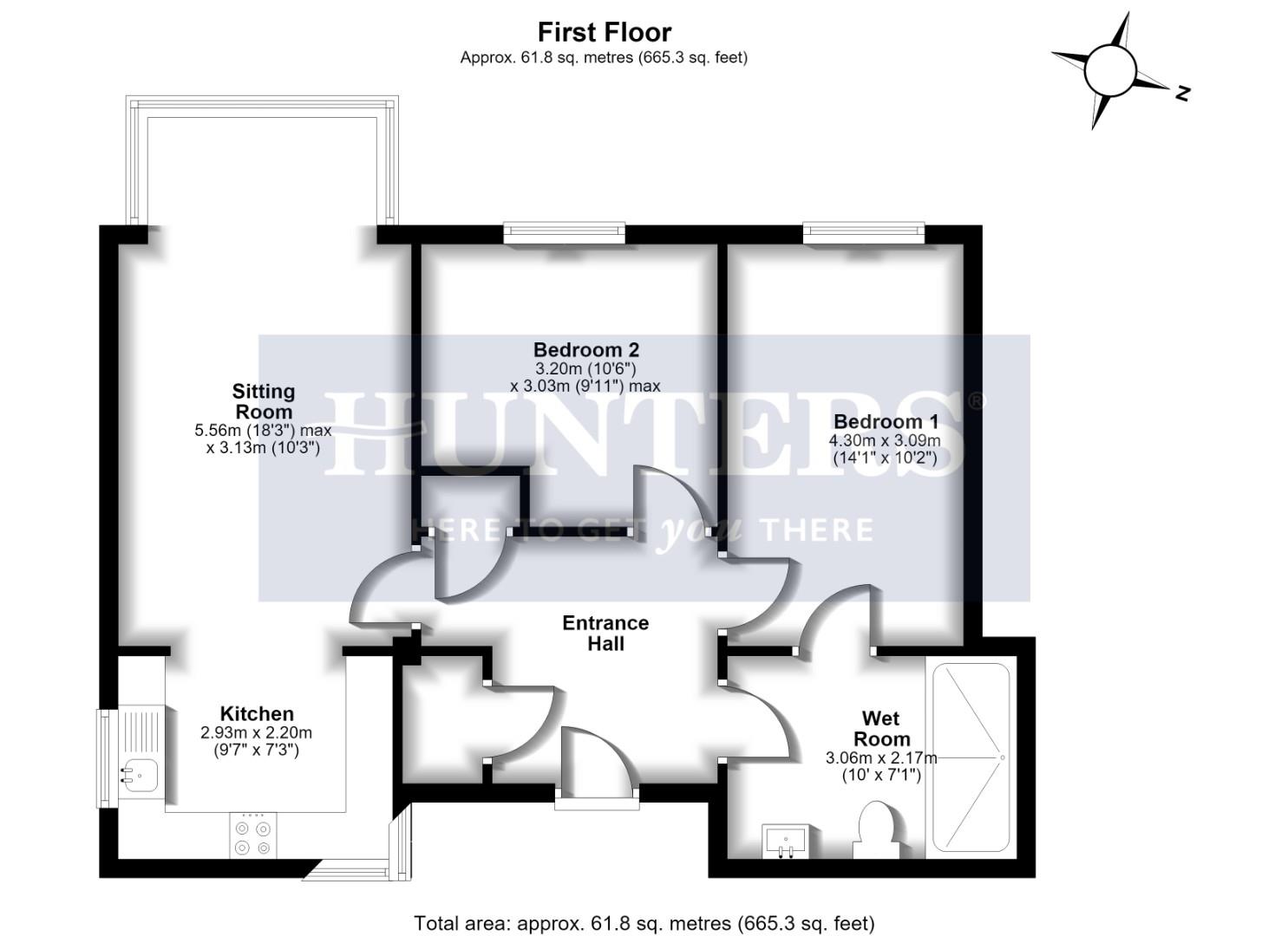 46 Waverley Gardens, Queens Road, Bristol floorplan