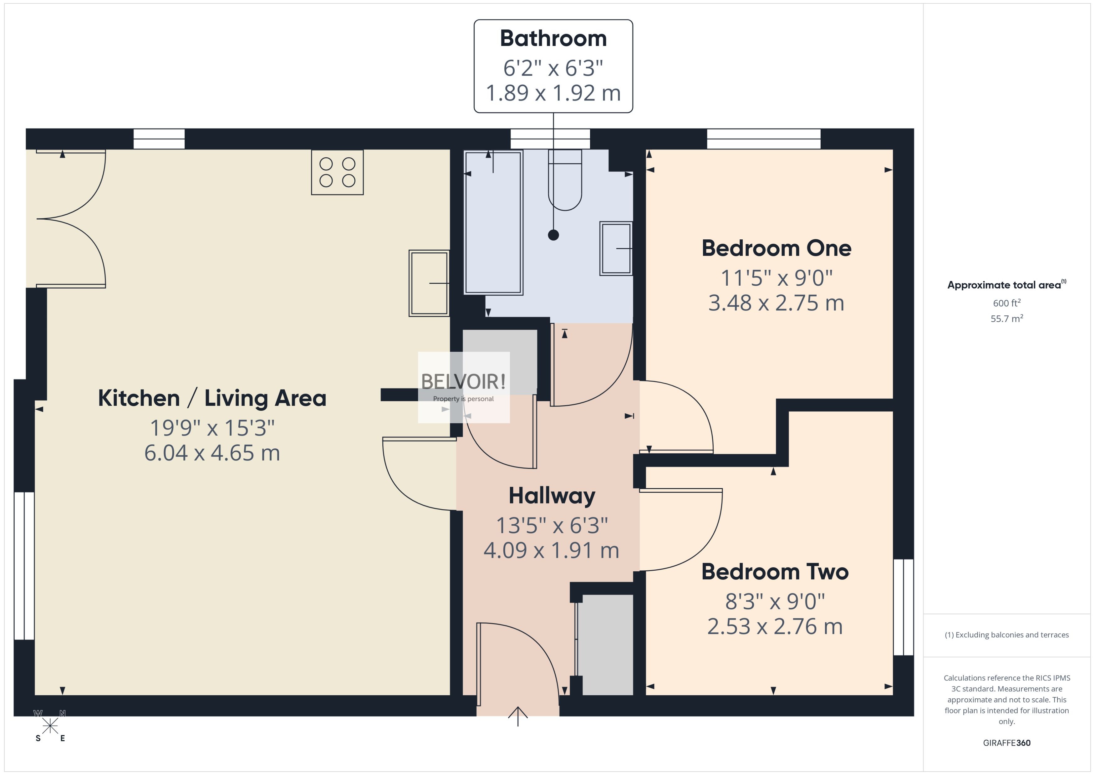 83, Beeches Bank, Sheffield floorplan
