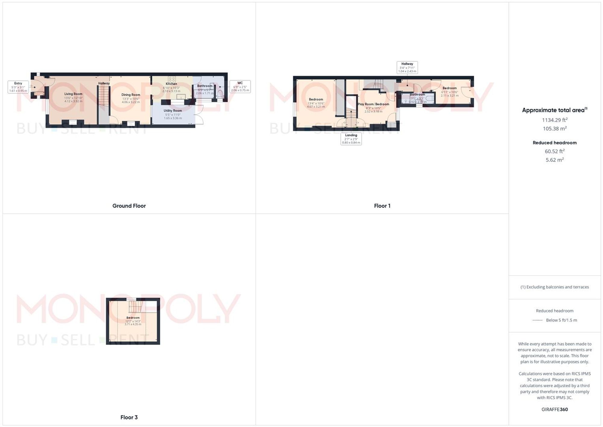 1 Holt Terrace Vicarage Lane, Wrexham floorplan