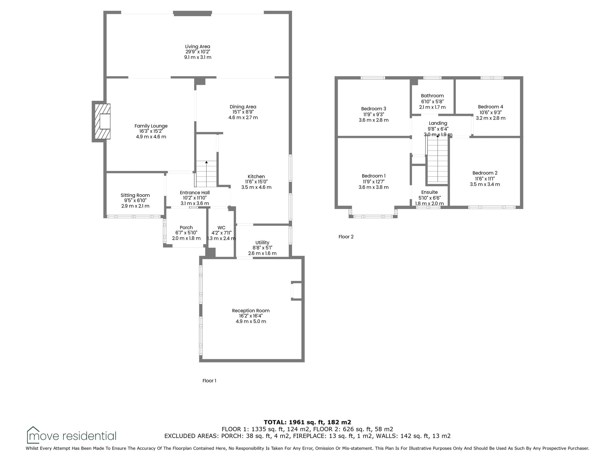 10 Whitstone Close, Liverpool floorplan