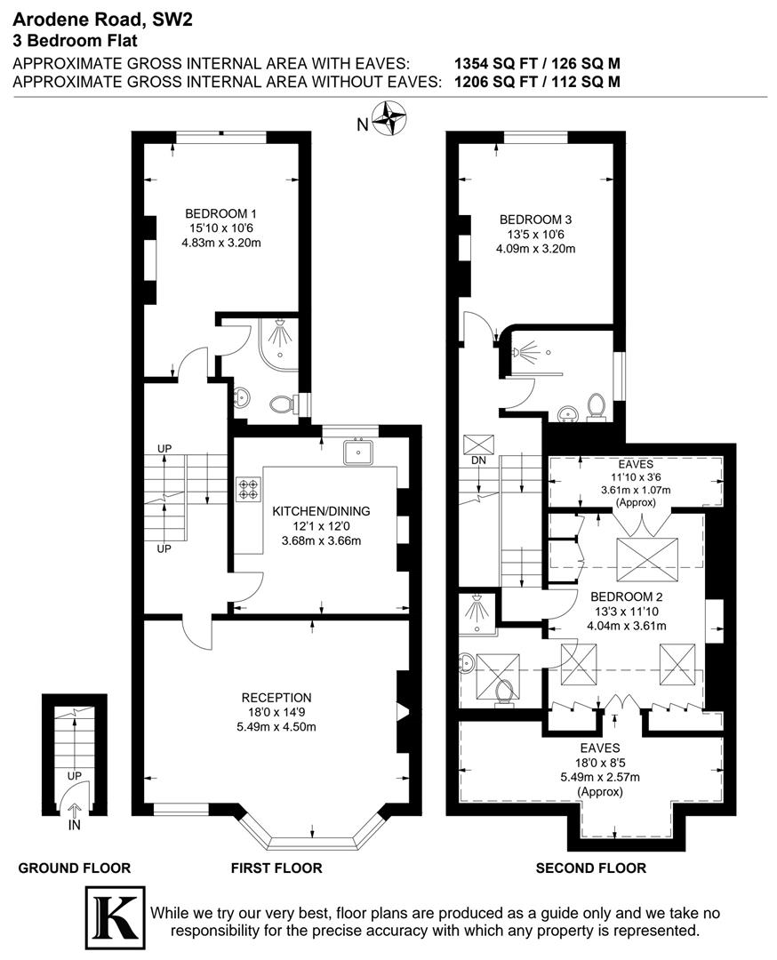 55B, Arodene Road, London floorplan