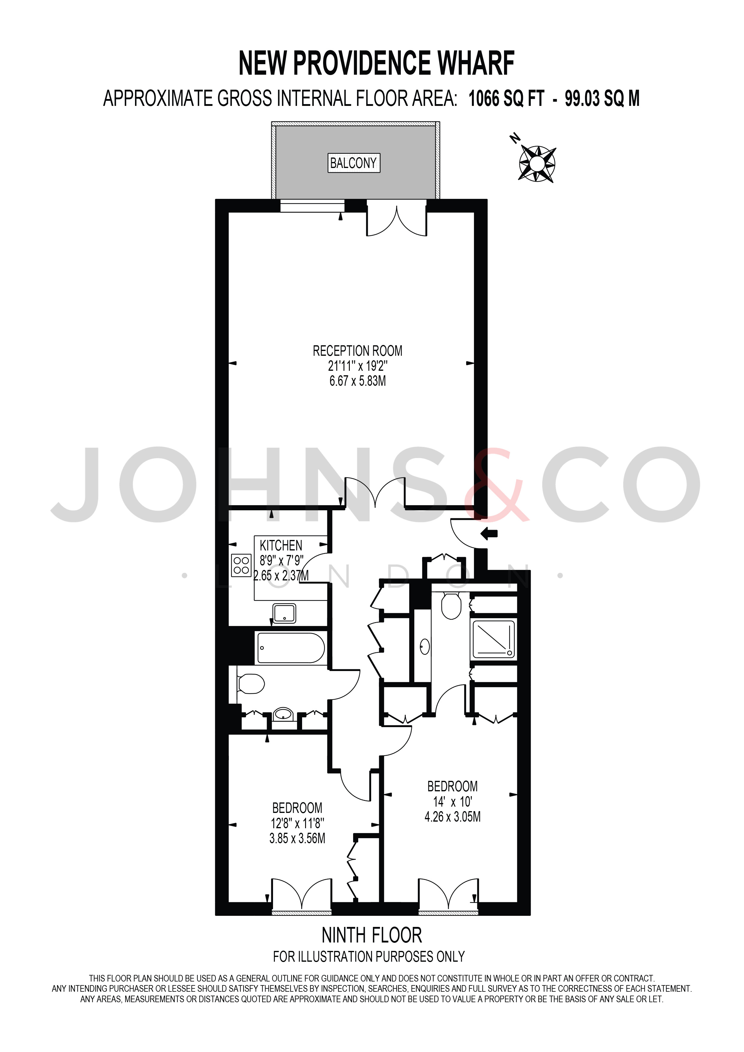 908, New Providence Wharf, London floorplan