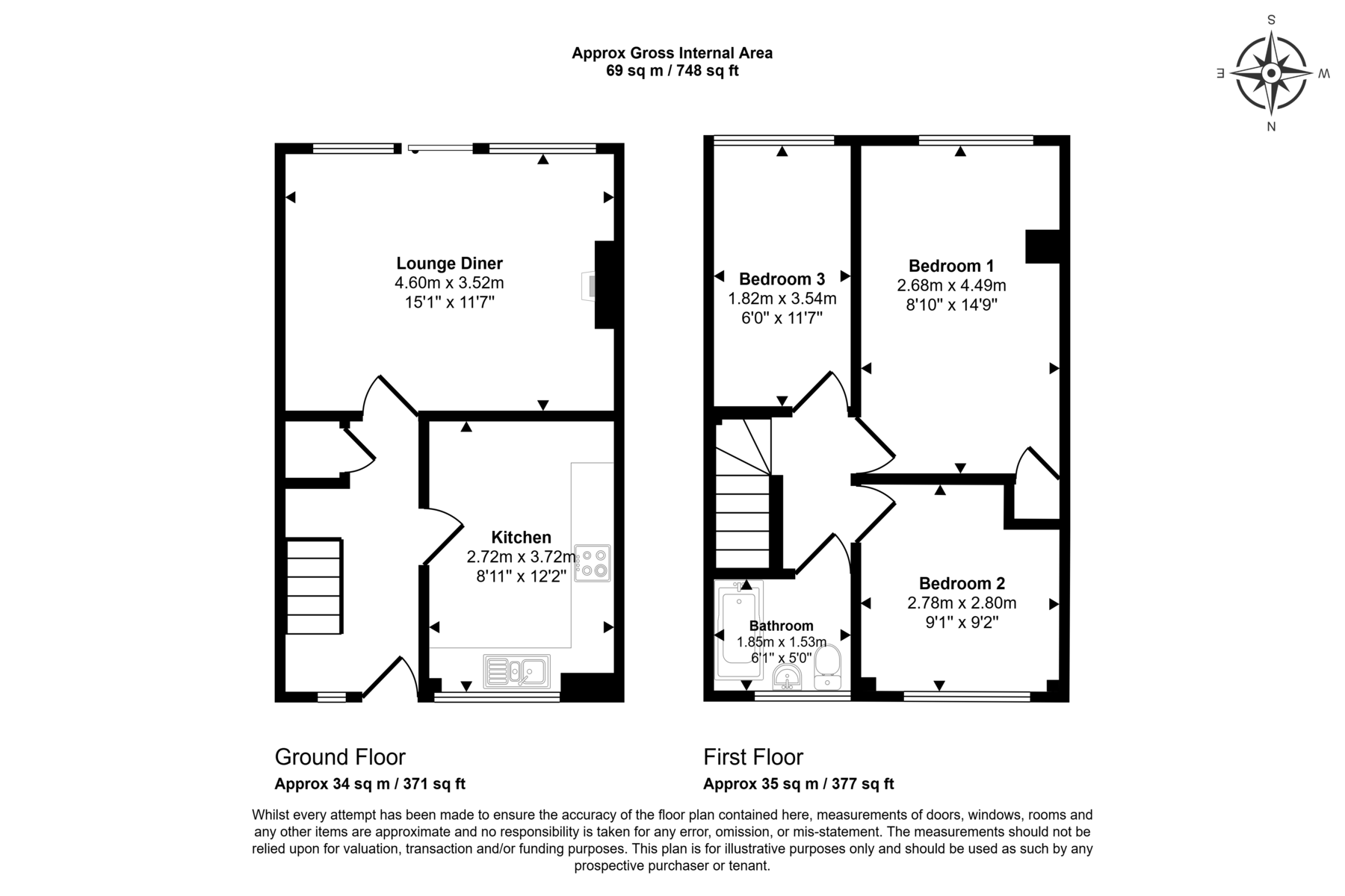 152, Drew Road, London floorplan