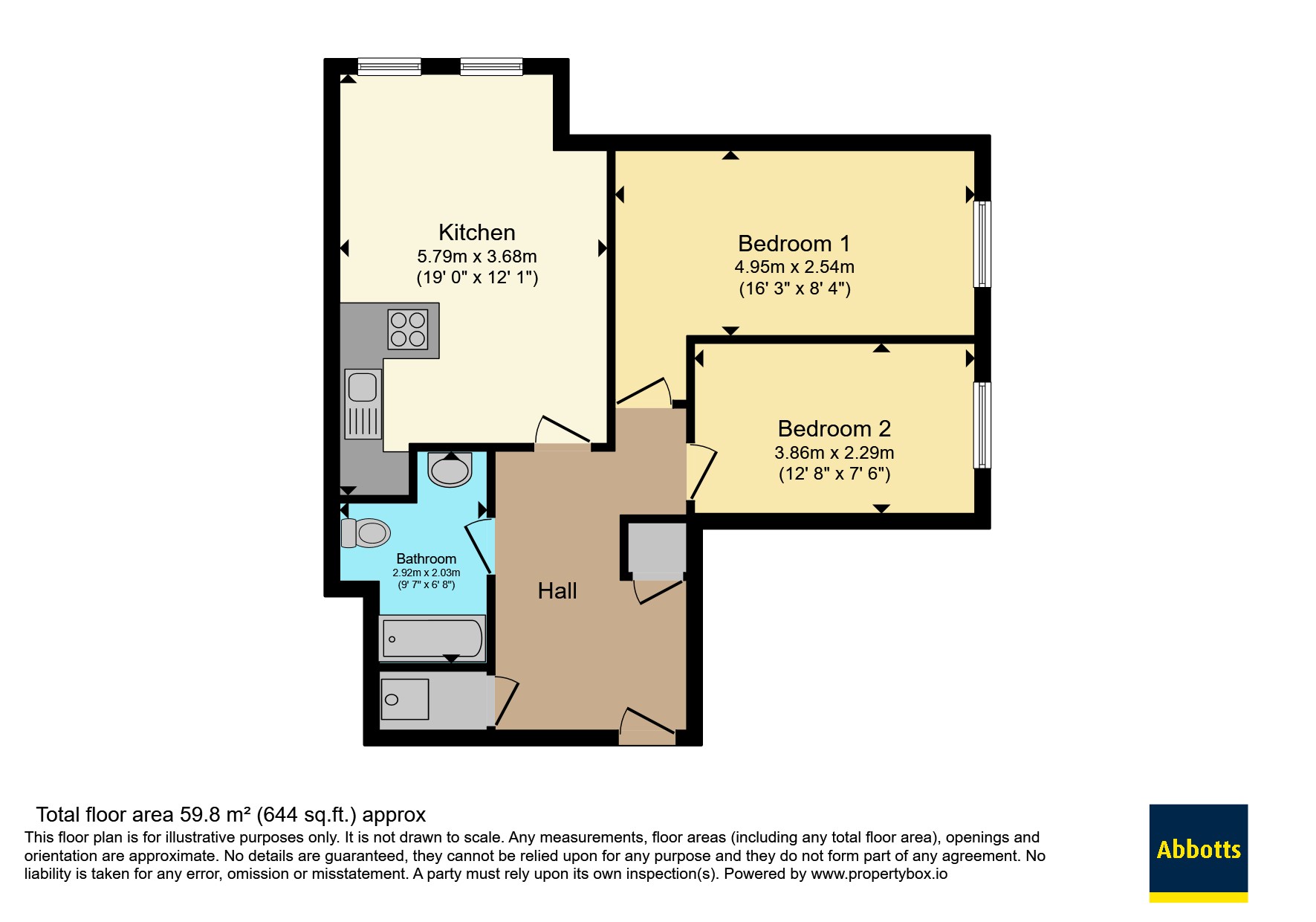Flat 2, Queens House,, Queens Square, Norfolk floorplan