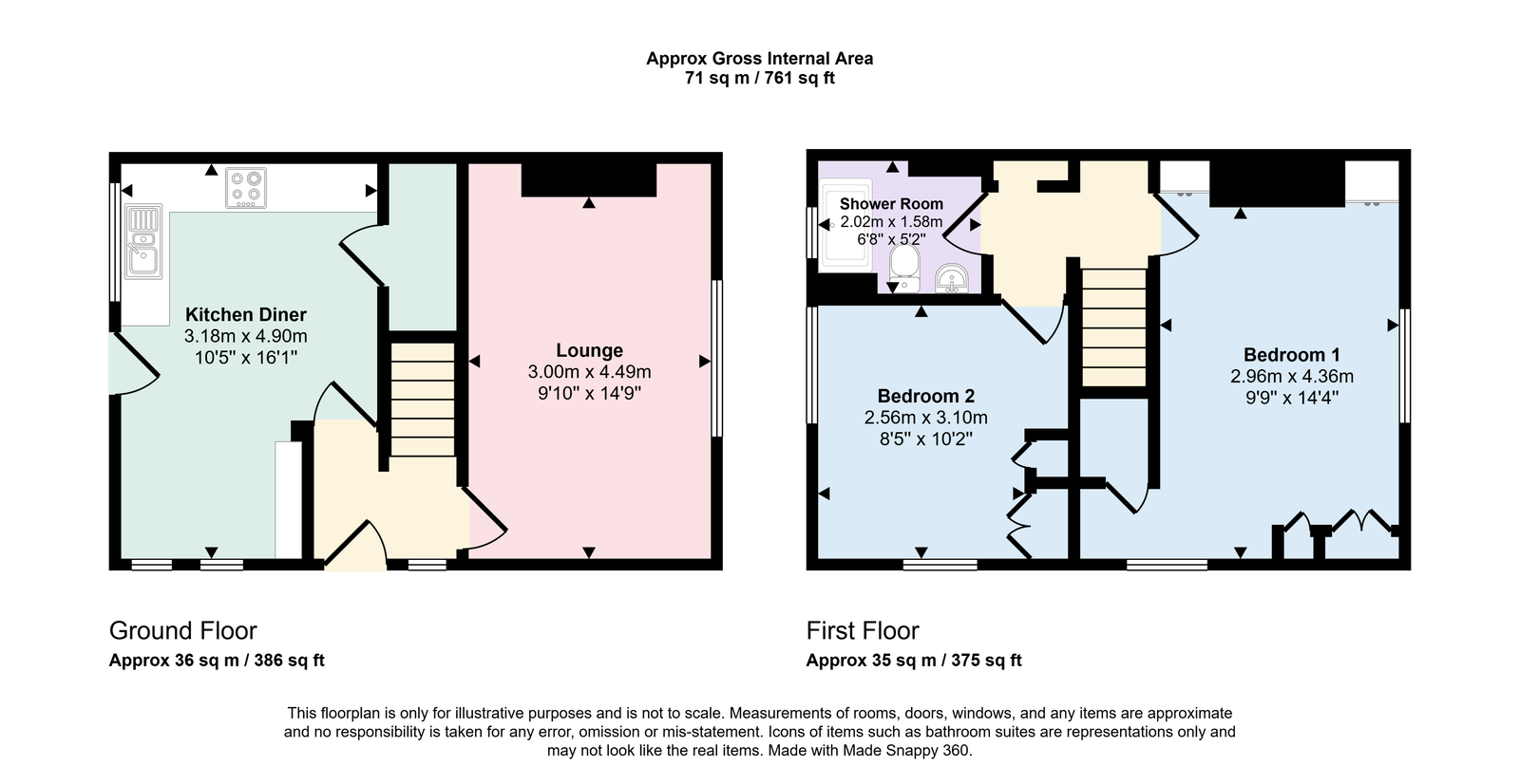 3, Westmorland Road, Whitehaven floorplan