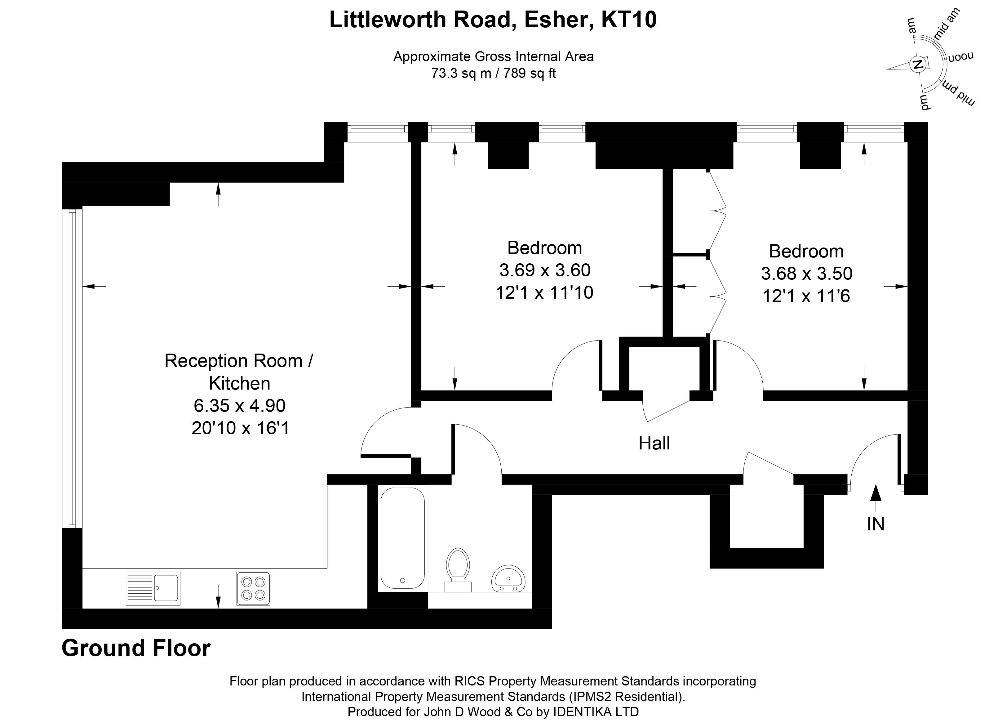 Flat 5, 4, Littleworth Road, Surrey floorplan