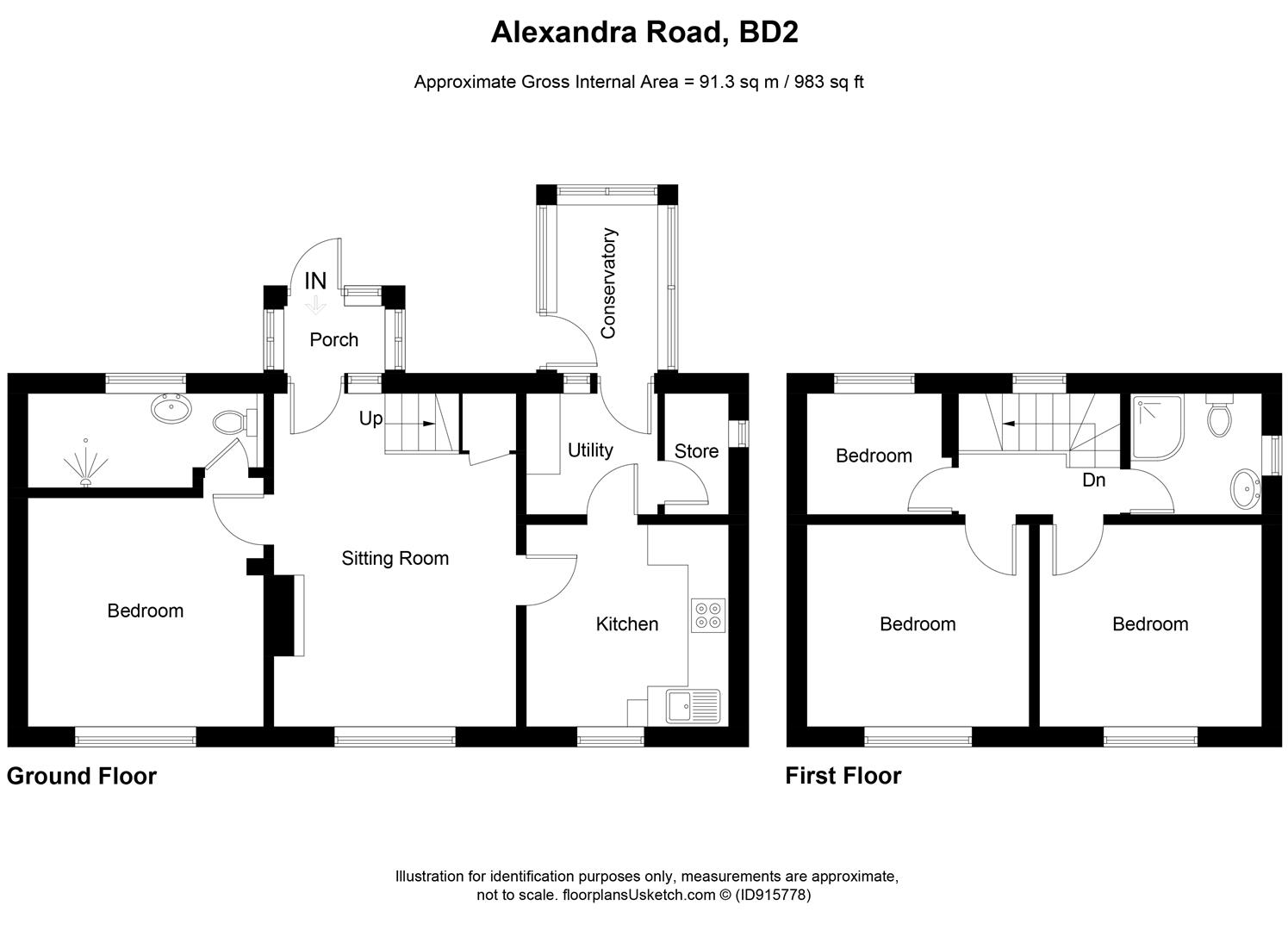 Alexandra Road, Eccleshill, Bradford BD2, 4 bedroom detached house for
