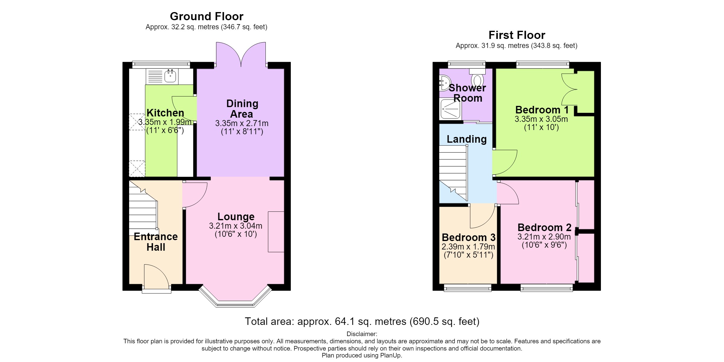 128, St. Giles Road, Warwickshire floorplan