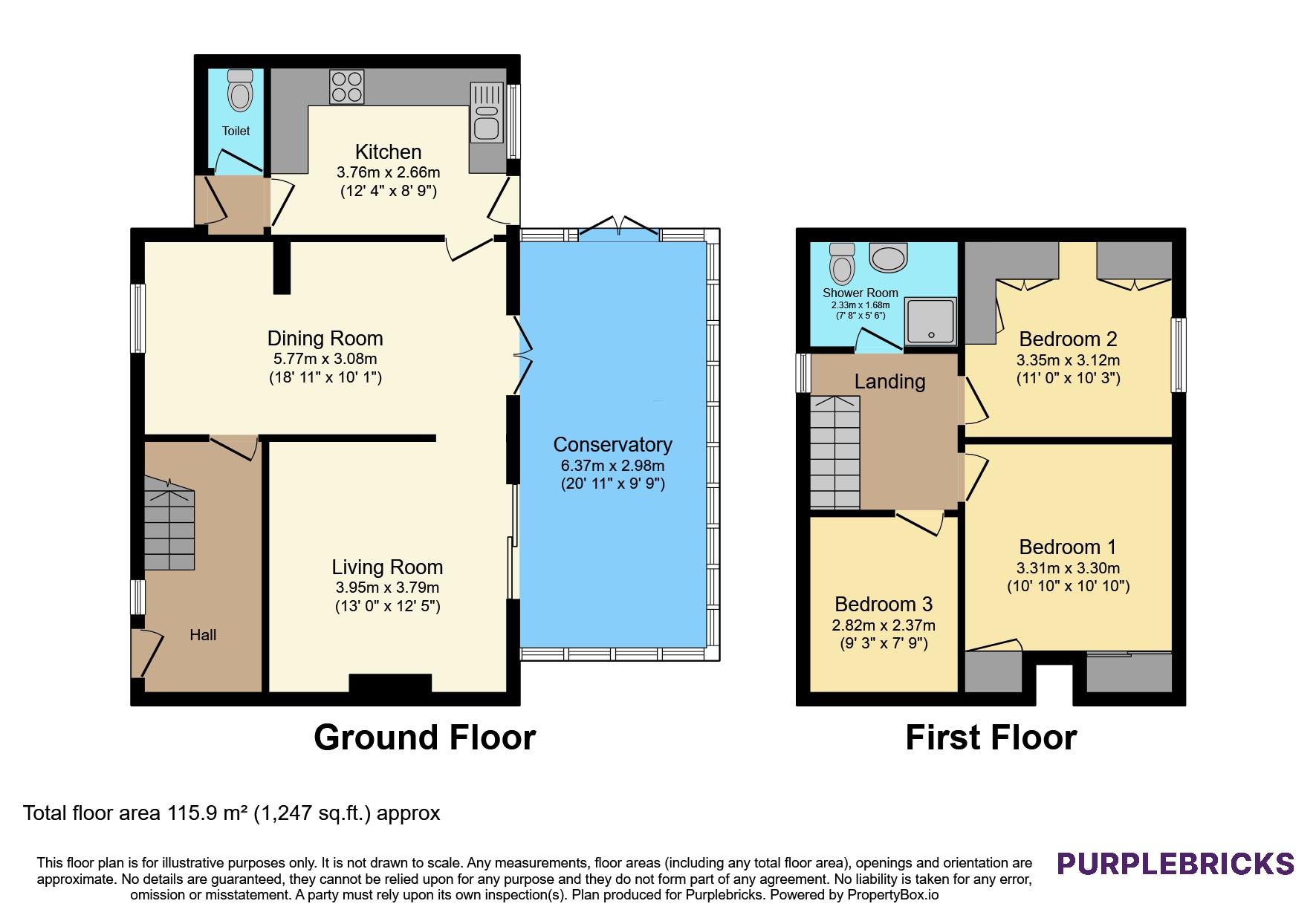 45, Stansfield Road, Lewes floorplan