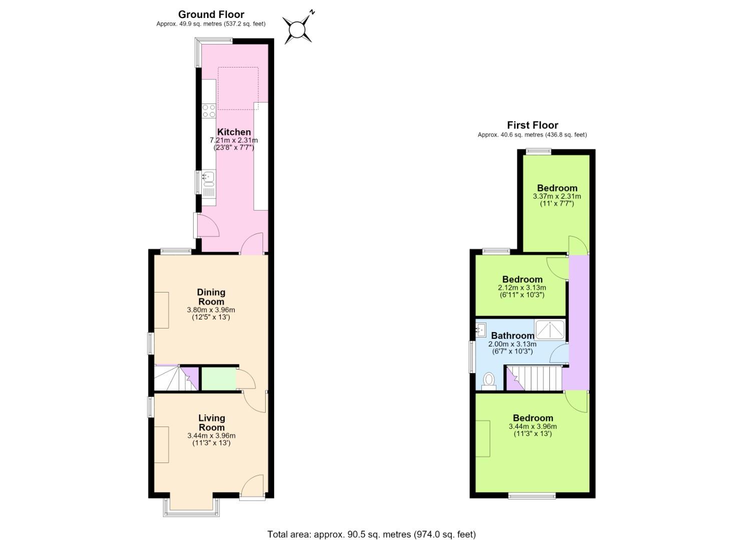 194, Battram Road, Coalville floorplan