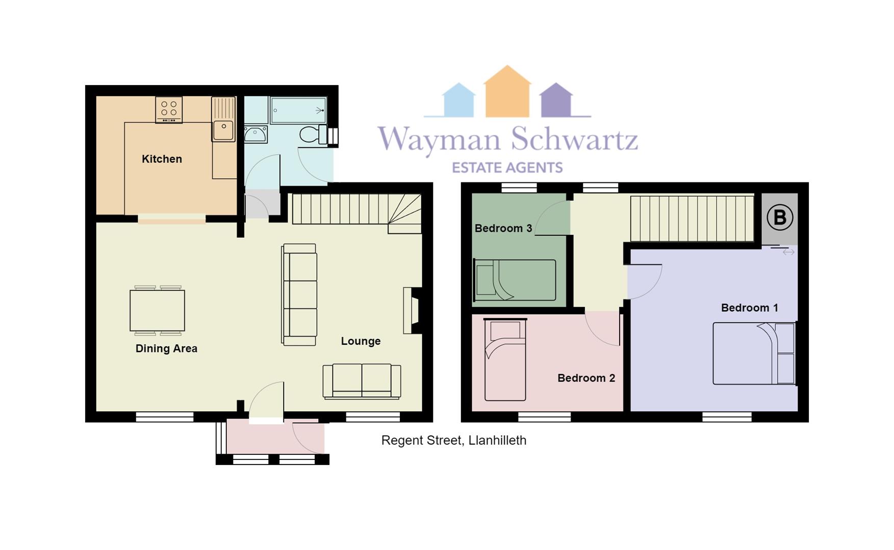 3 bed terraced house for sale in Regent Street, Llanhilleth