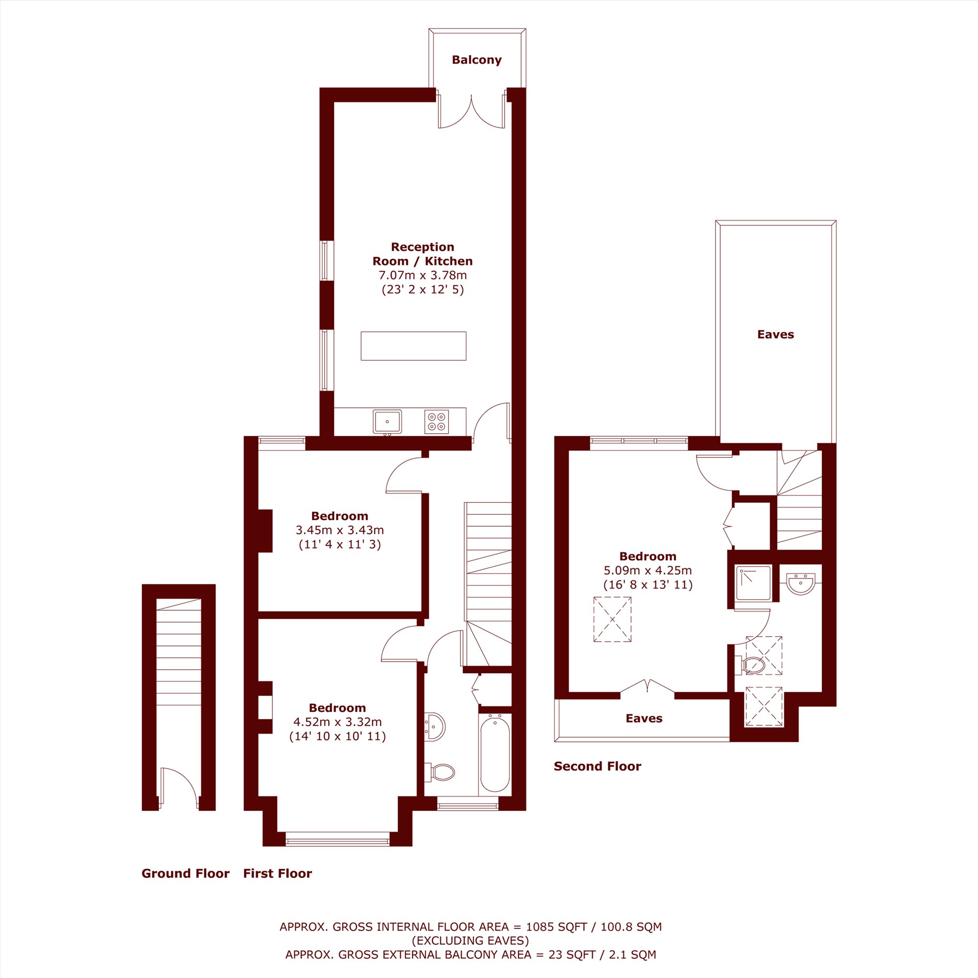 94, Ashleigh Road, London floorplan