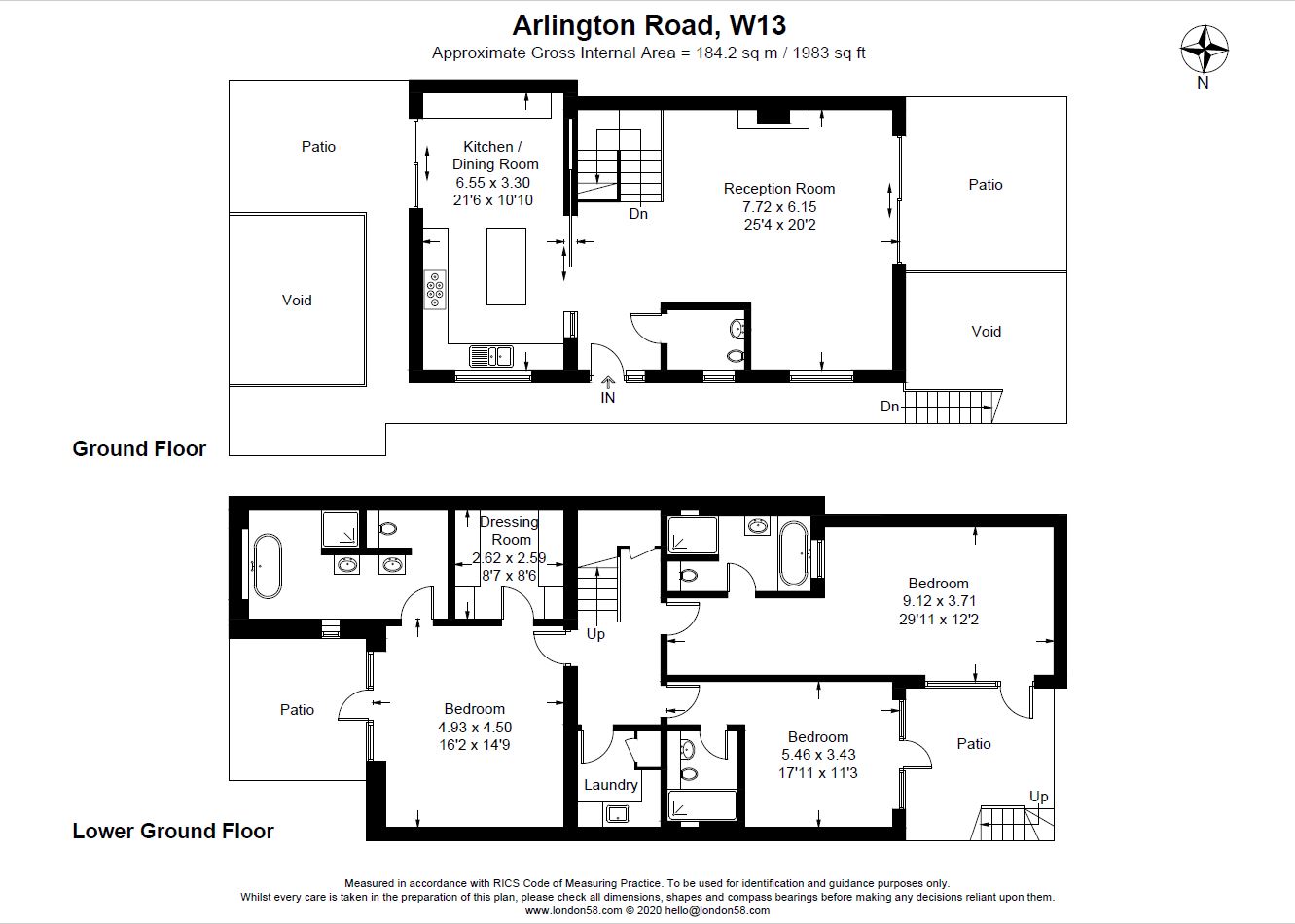 Arlington Road, Ealing W13, 3 bedroom detached house for sale