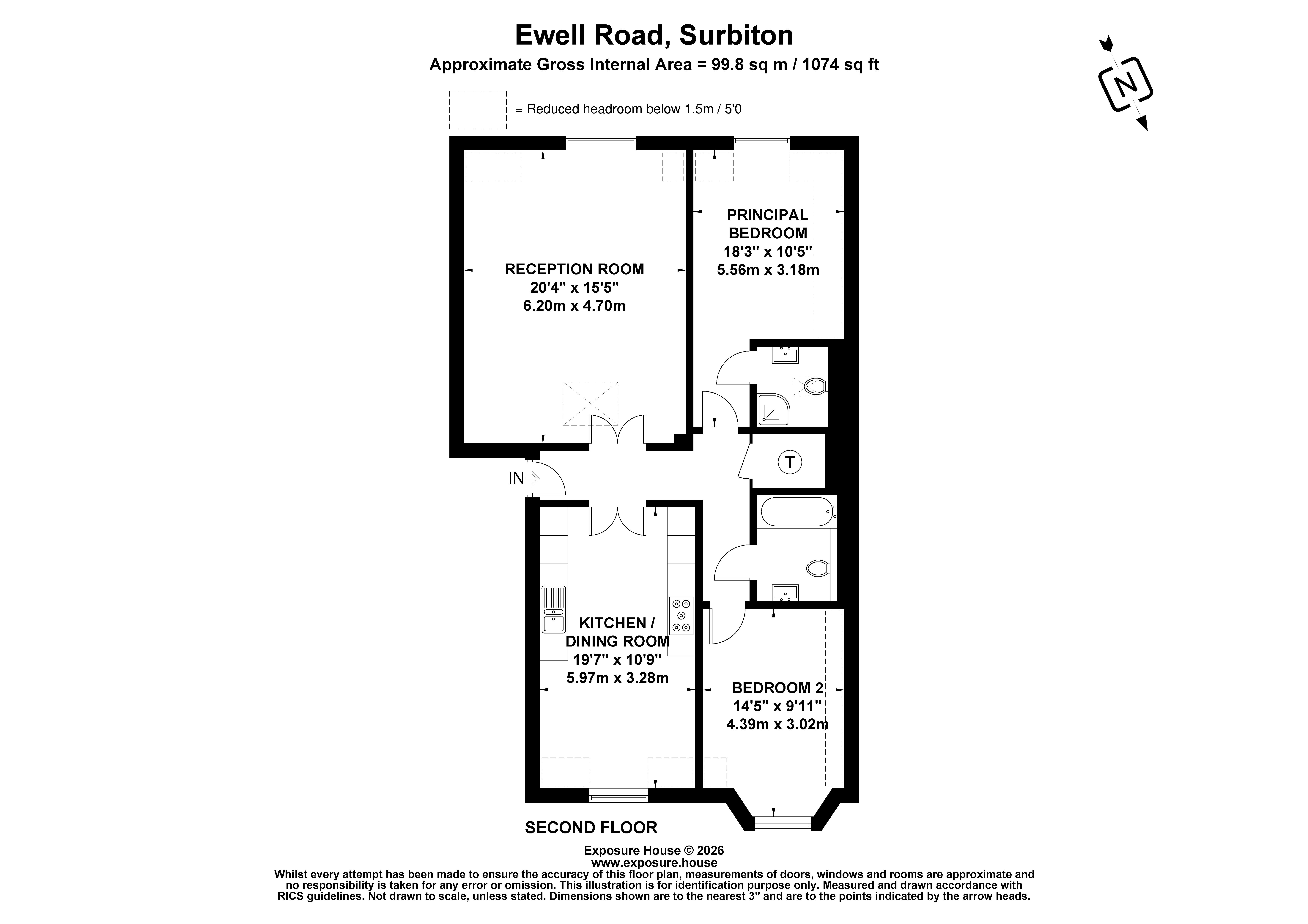 Ewell Road, Surbiton floorplan