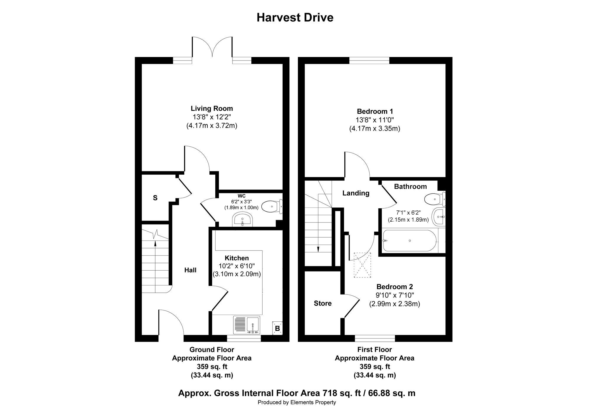 19, Rowan Close, Nottingham floorplan