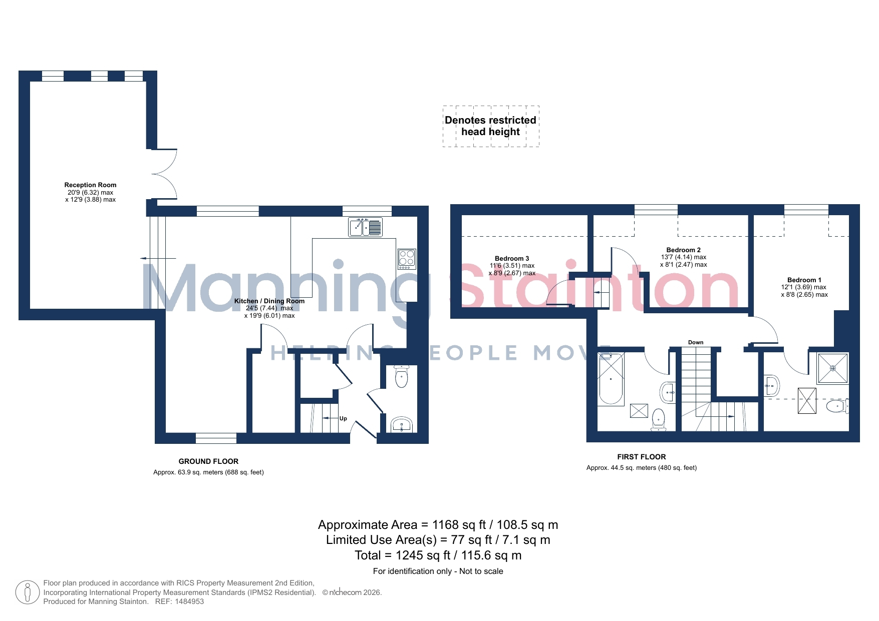 3, Carlton Green, Leeds floorplan