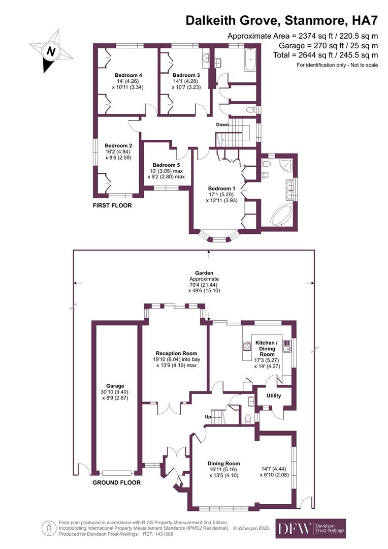 25, Dalkeith Grove, Stanmore floorplan