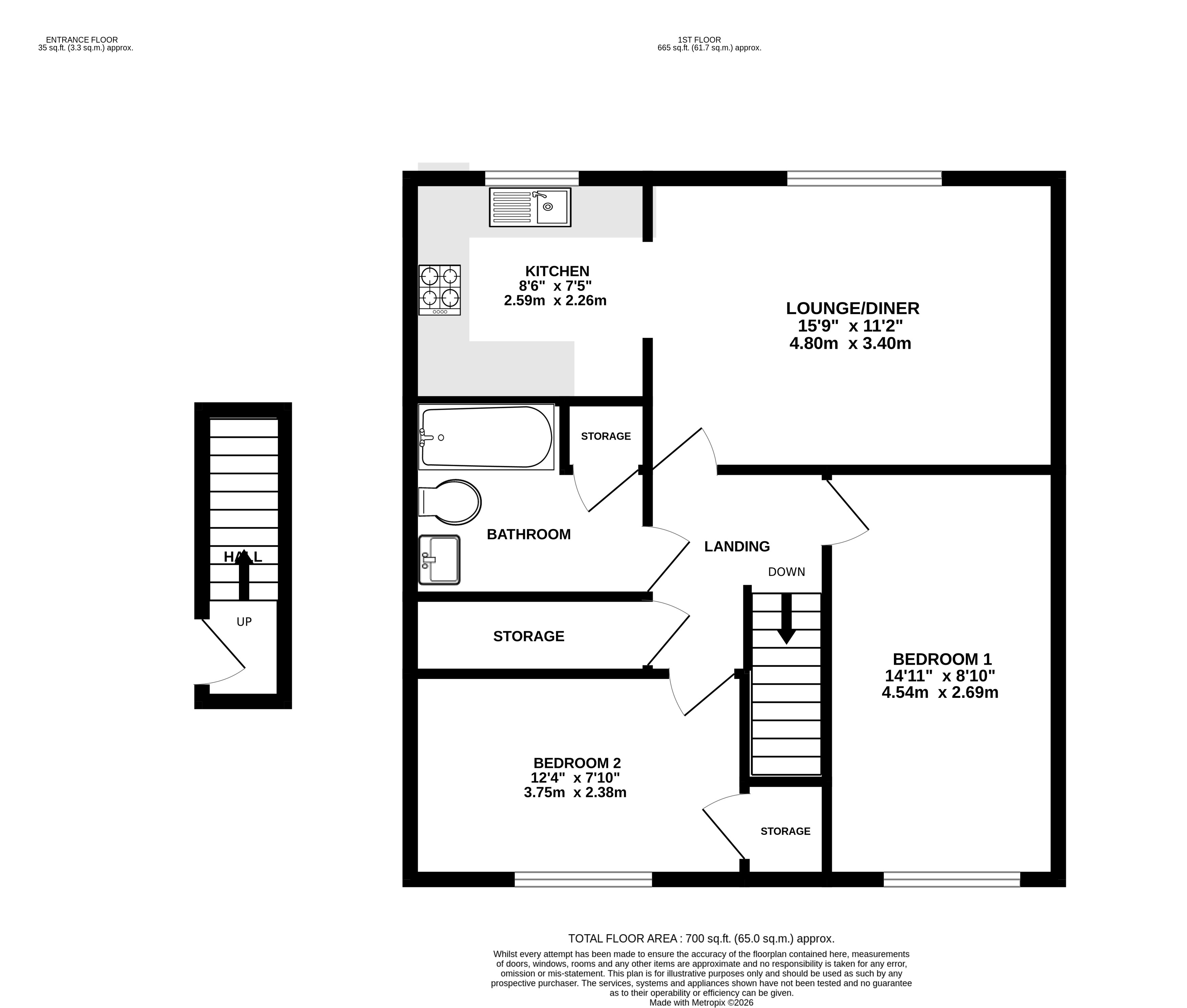 41a, Barry Way, Basingstoke floorplan