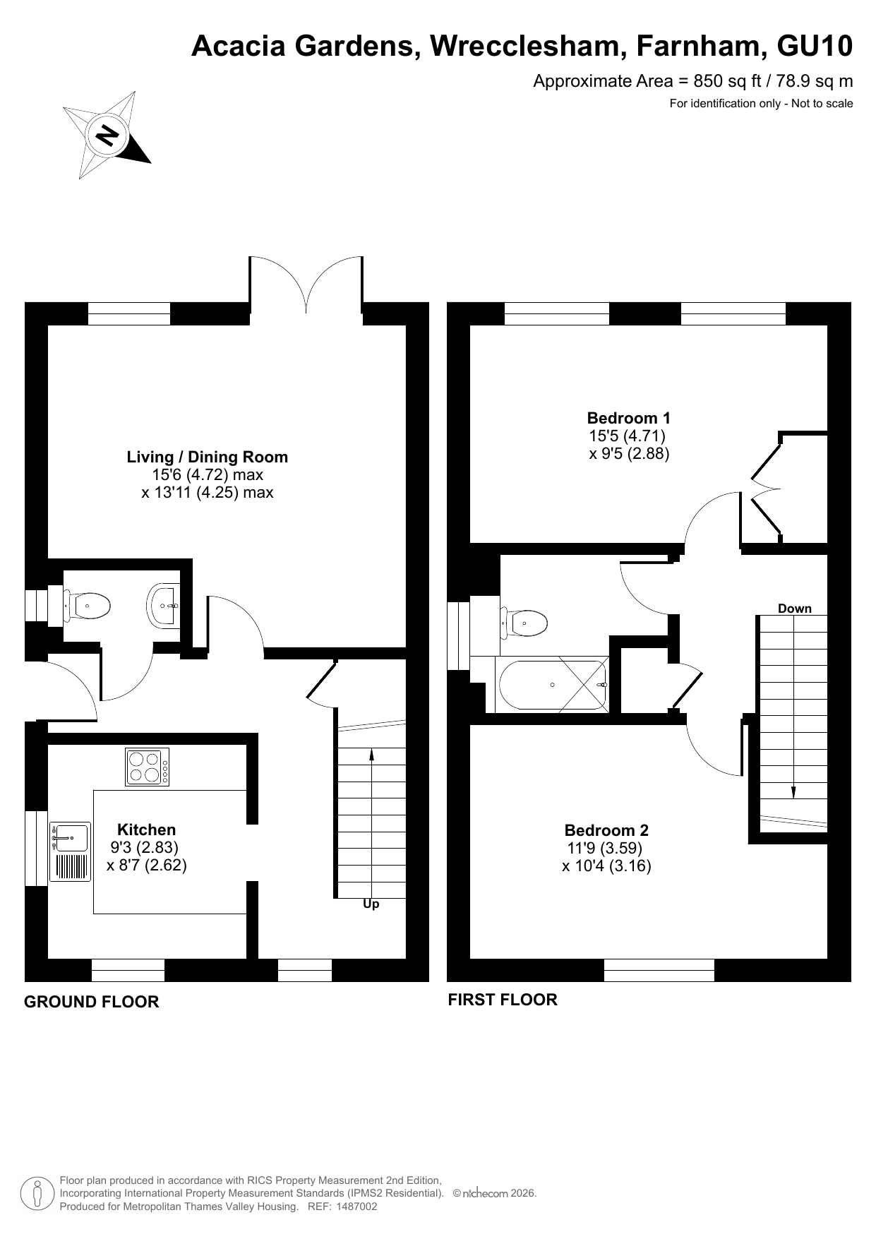 Acacia Gardens, Farnham floorplan