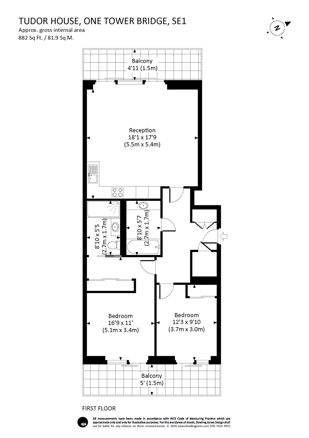 2 Bedrooms Flat for sale in Tudor House, One Tower Bridge, Duchess Walk, London SE1