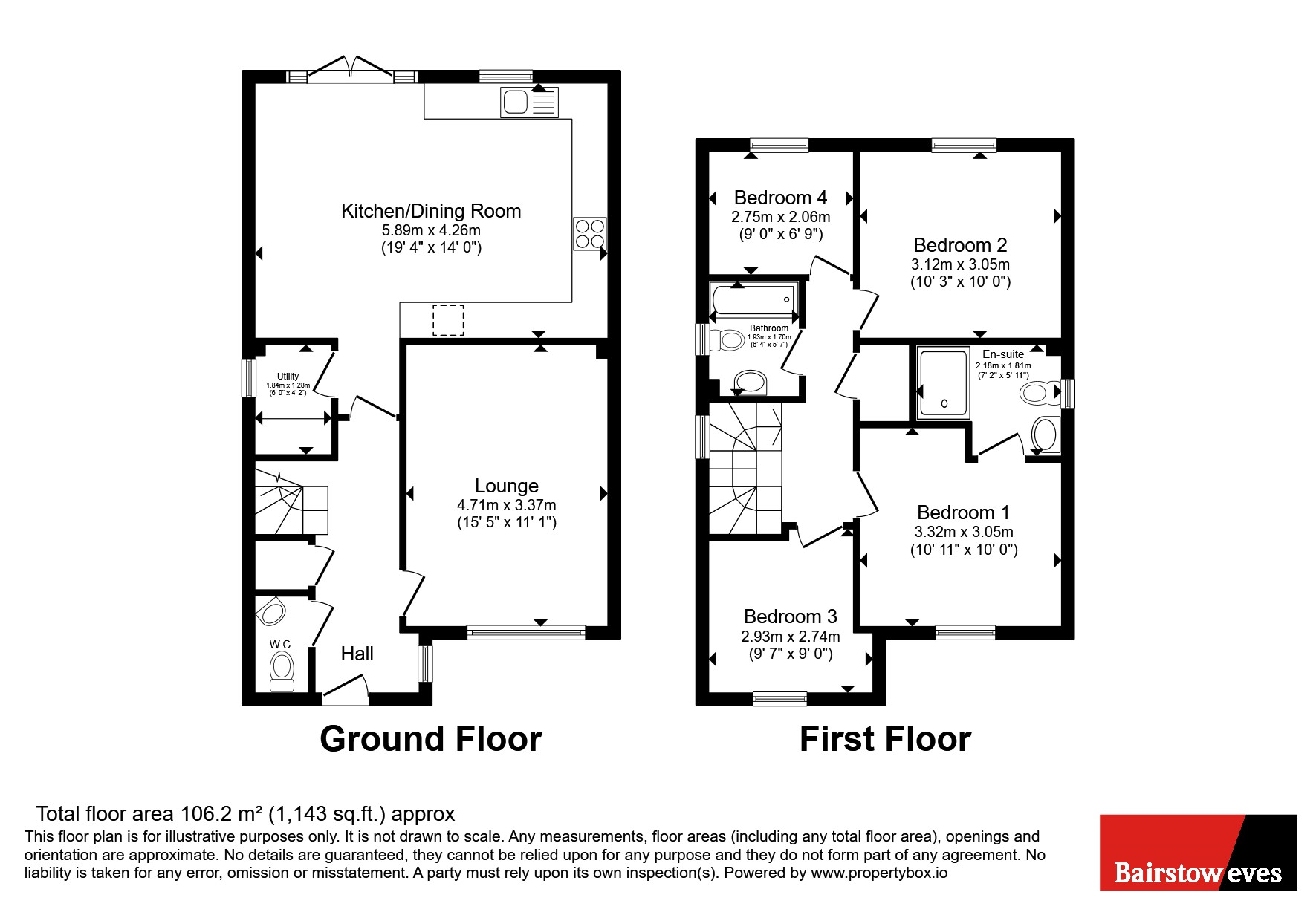 47, Dawes Way, Cannock floorplan