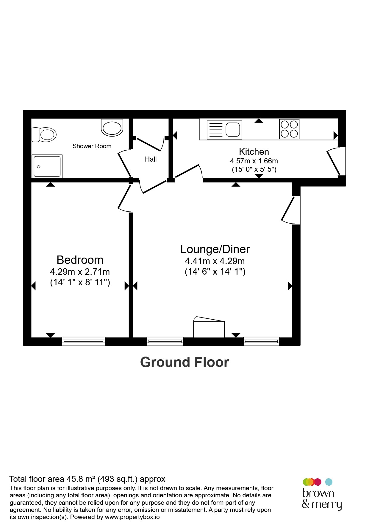 Flat 2, Woburn Court, Victoria Road, Leighton Buzzard floorplan