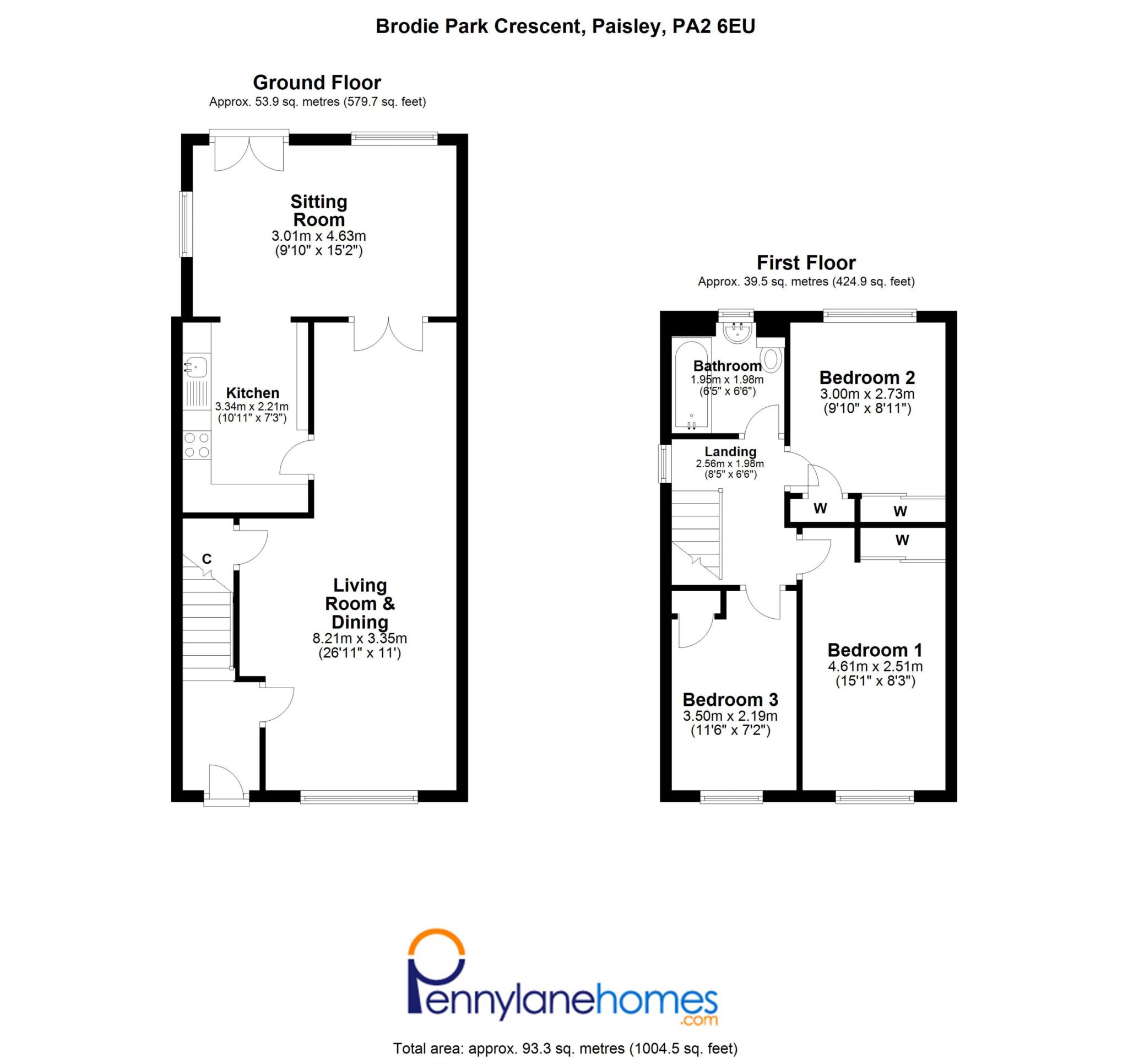 Brodie Park Crescent, Paisley PA2, 3 bedroom semidetached house for