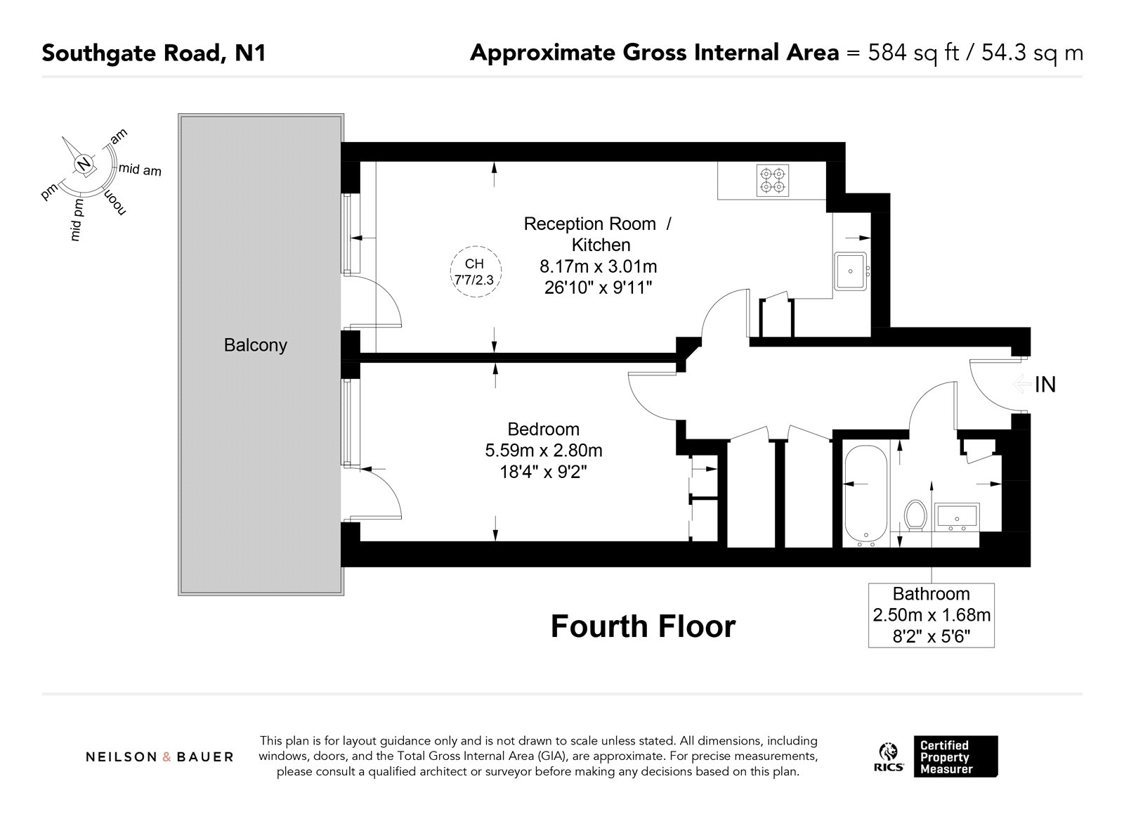 Unit 403, 10, Southgate Road, London floorplan