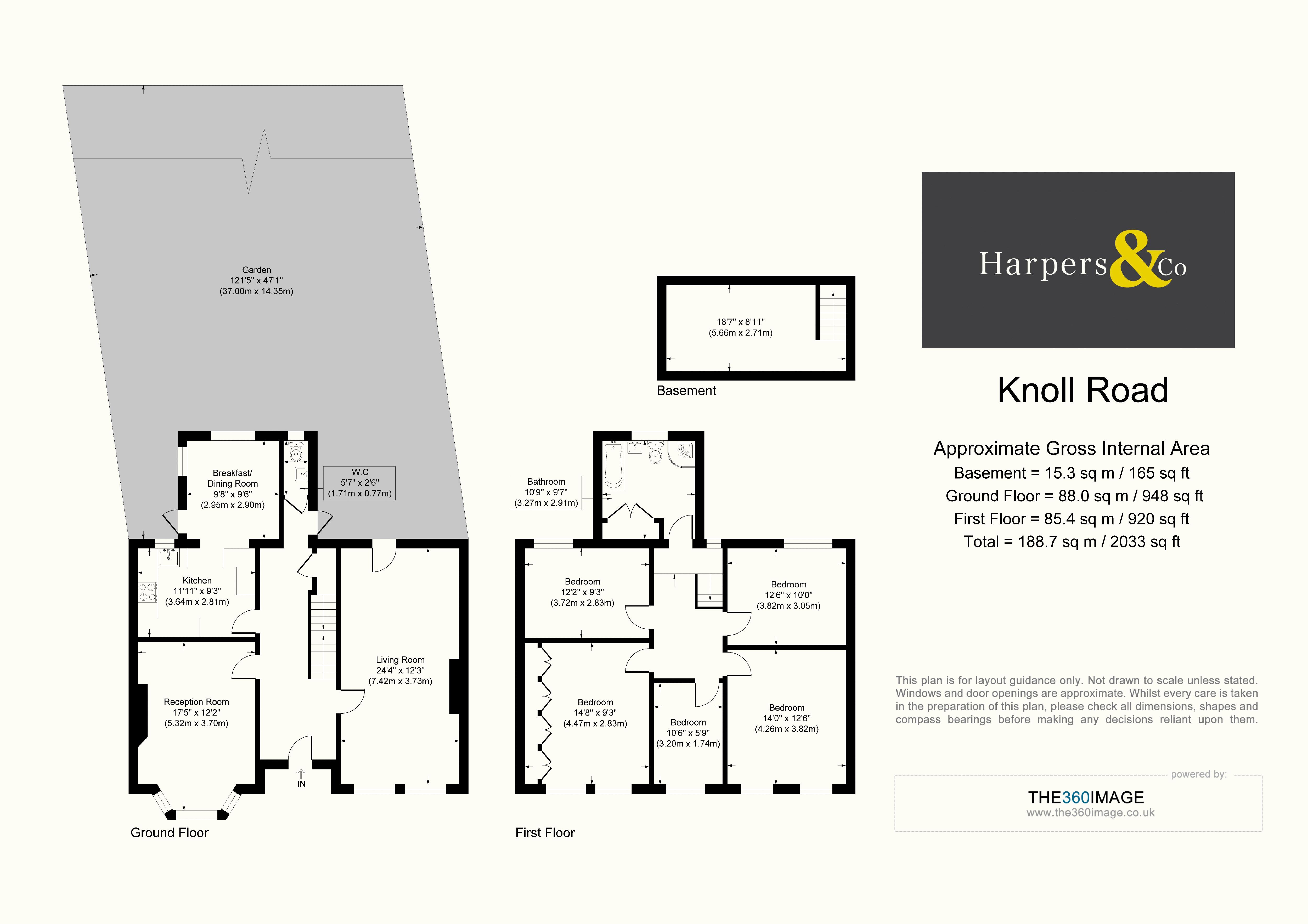 7, Knoll Road, Bexley floorplan