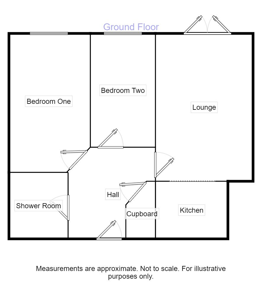 Newshaw Lane, Hadfield, Glossop SK13, 2 bedroom flat for sale