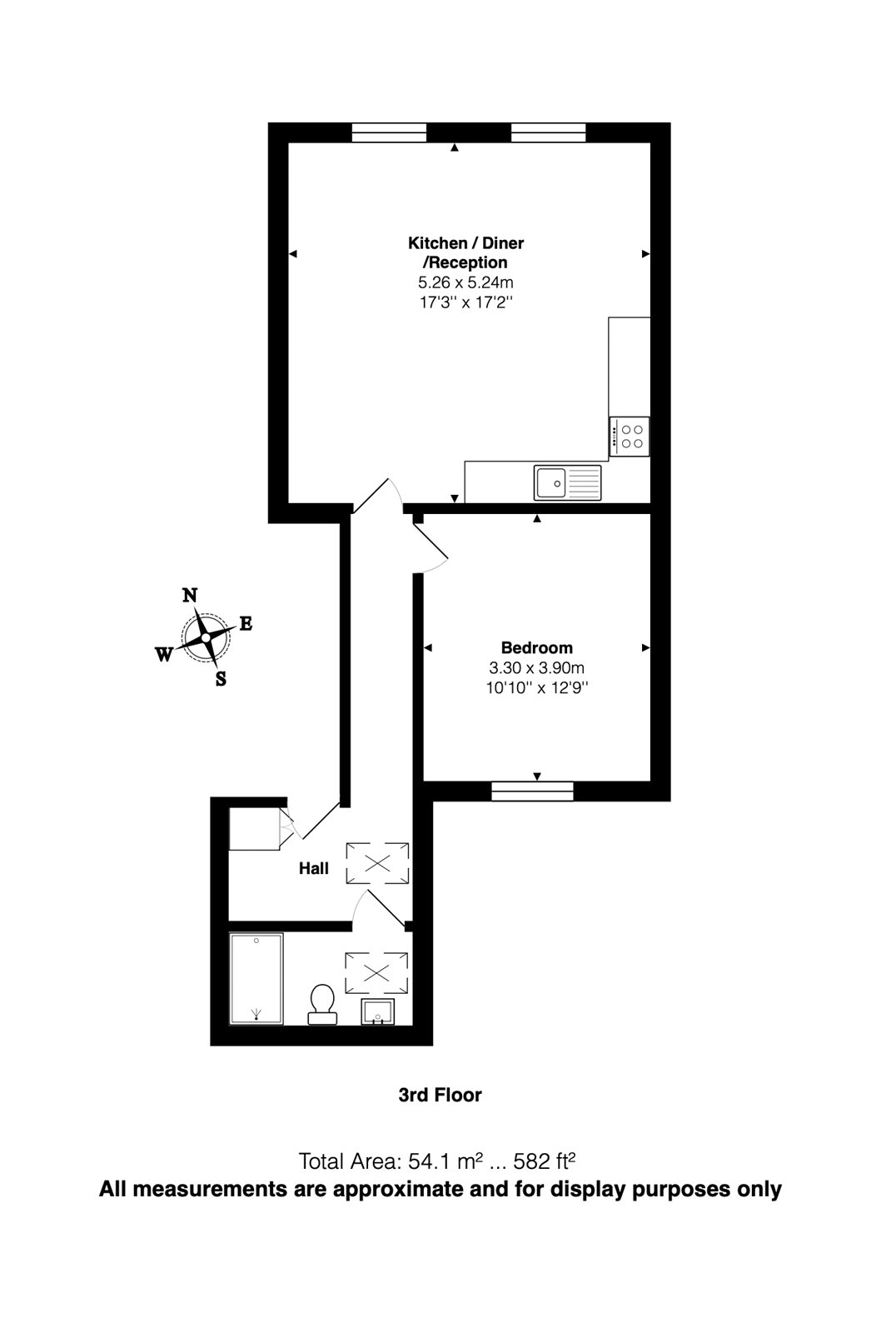 Flat D, 479, Holloway Road, Islington floorplan