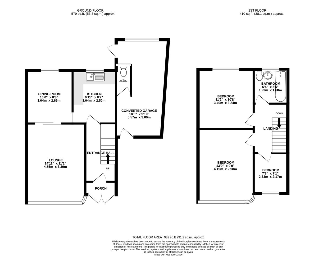 39, Nickleby Close, Rochester floorplan