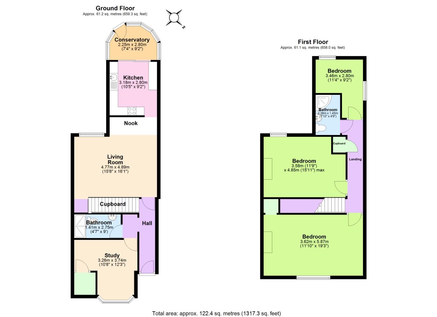 19, Butt Lane, Swadlincote floorplan
