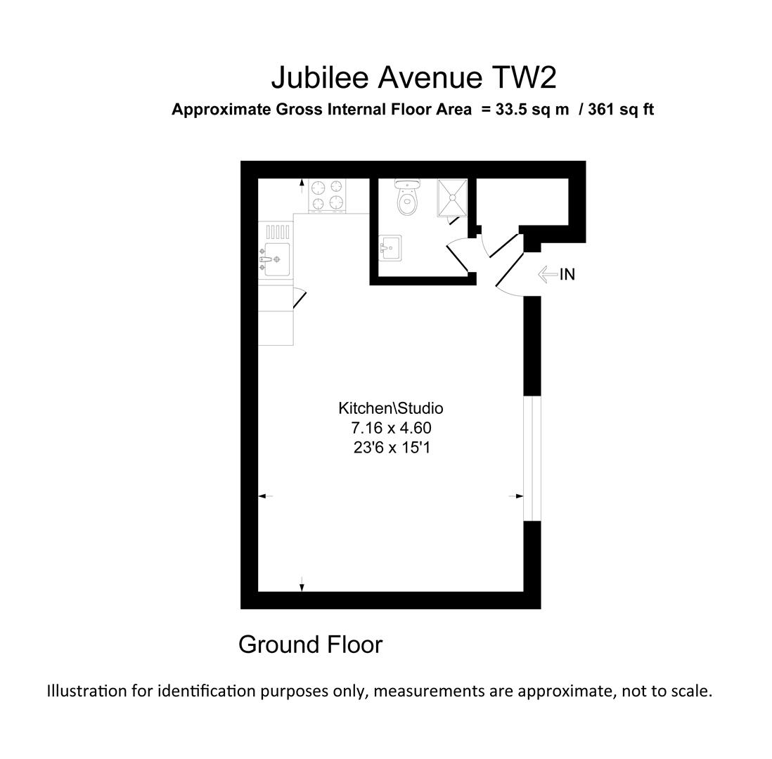 1A, Jubilee Avenue, Twickenham floorplan