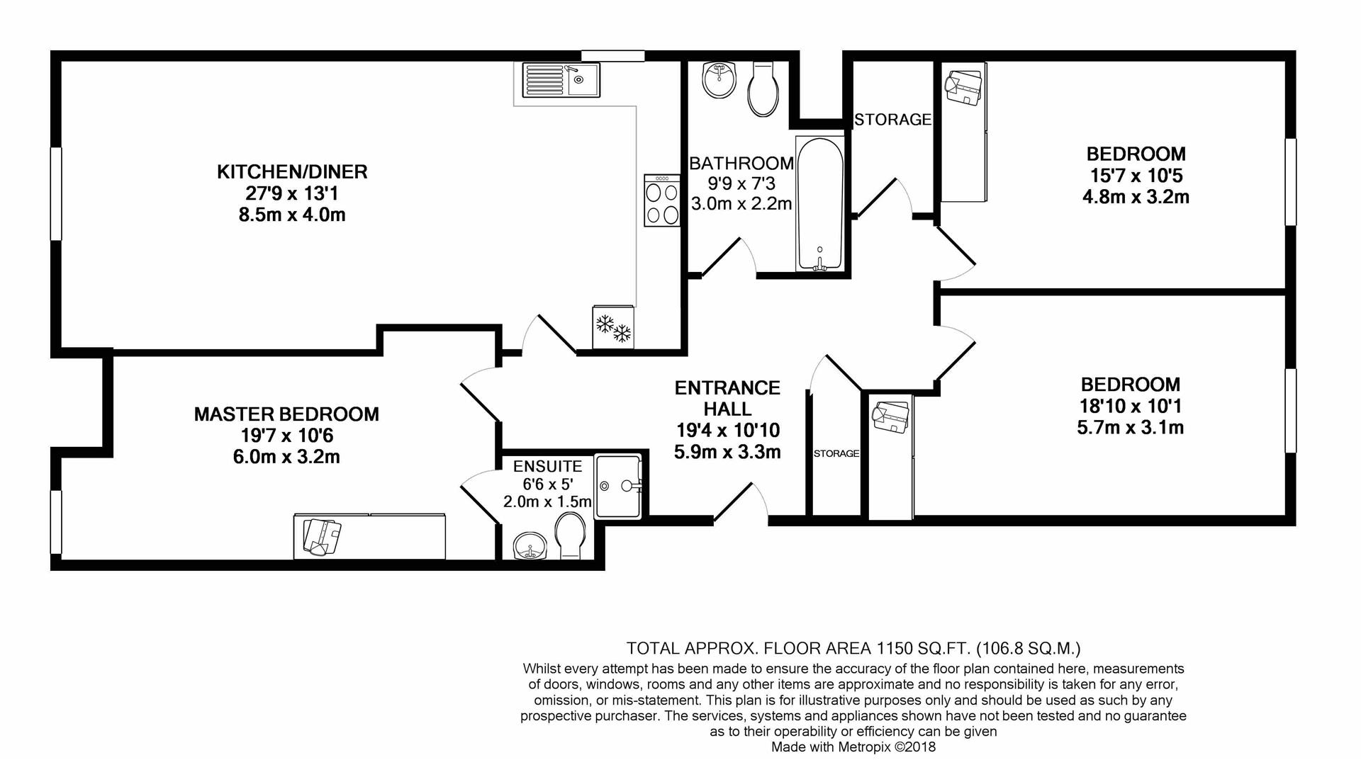 Piccadilly House, Pembroke Road, Ruislip HA4, 3 bedroom flat to rent