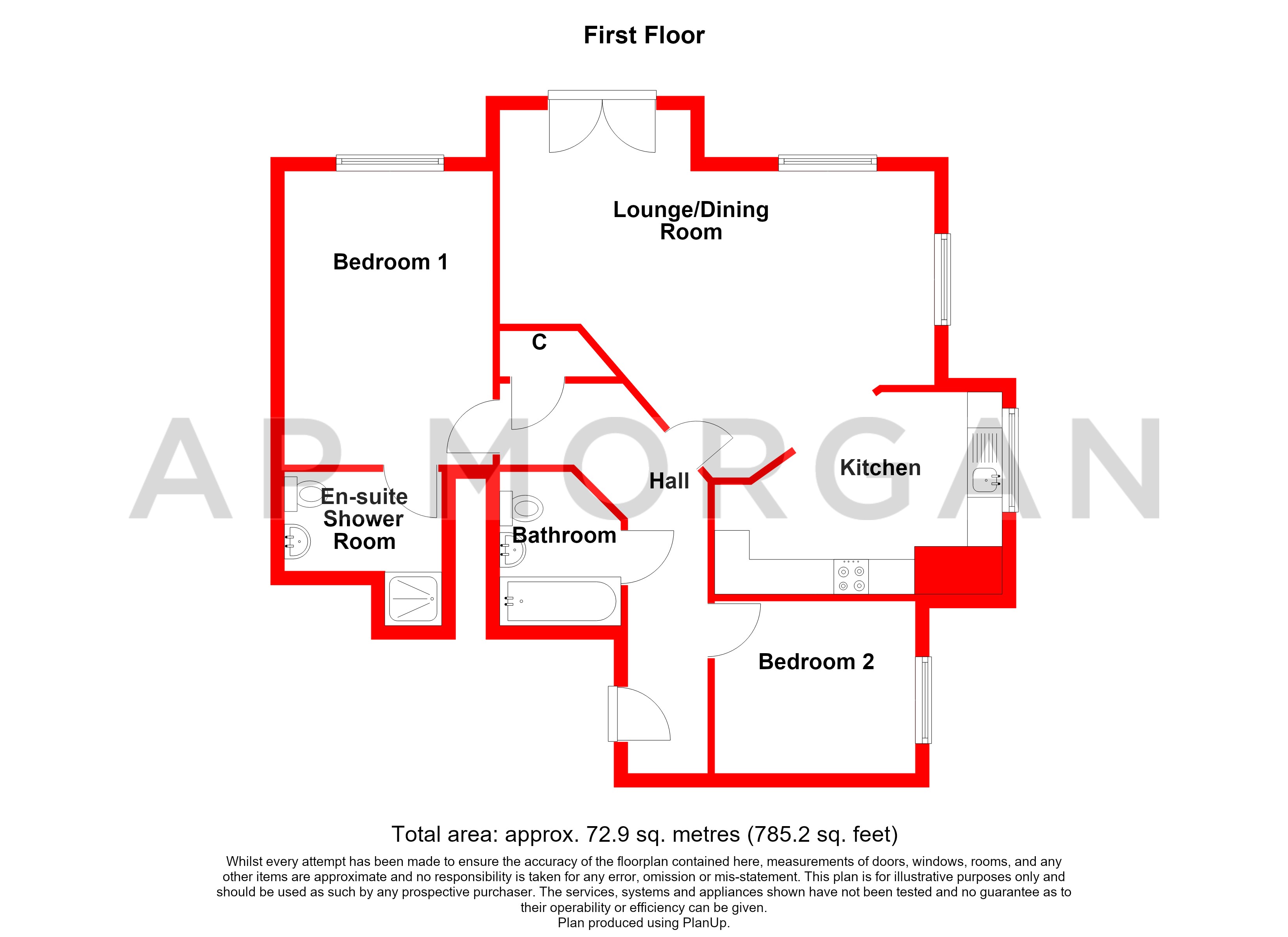 Flat 5, Birmingham floorplan