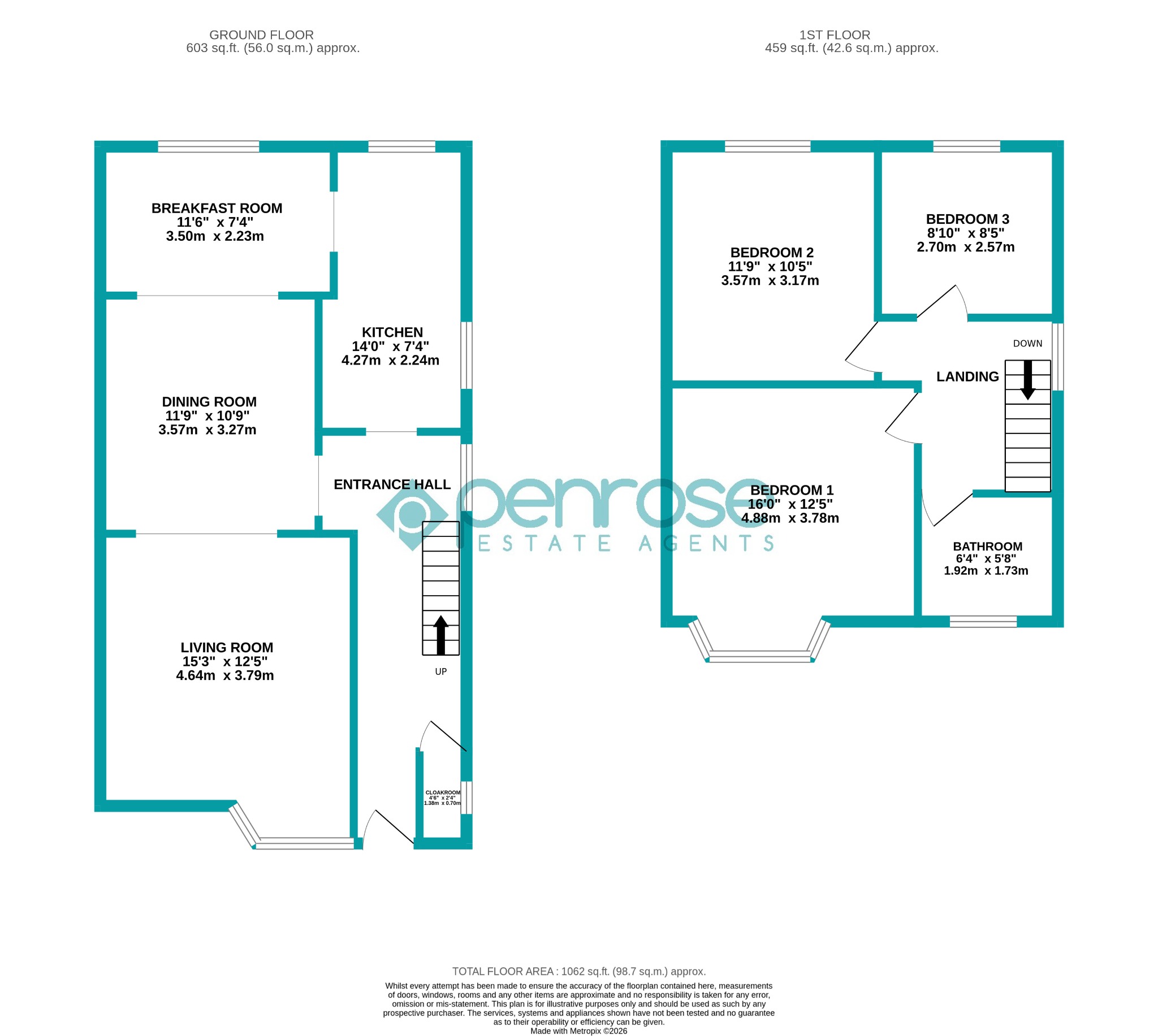 188 Stockingstone Road, Luton, Bedfordshire floorplan