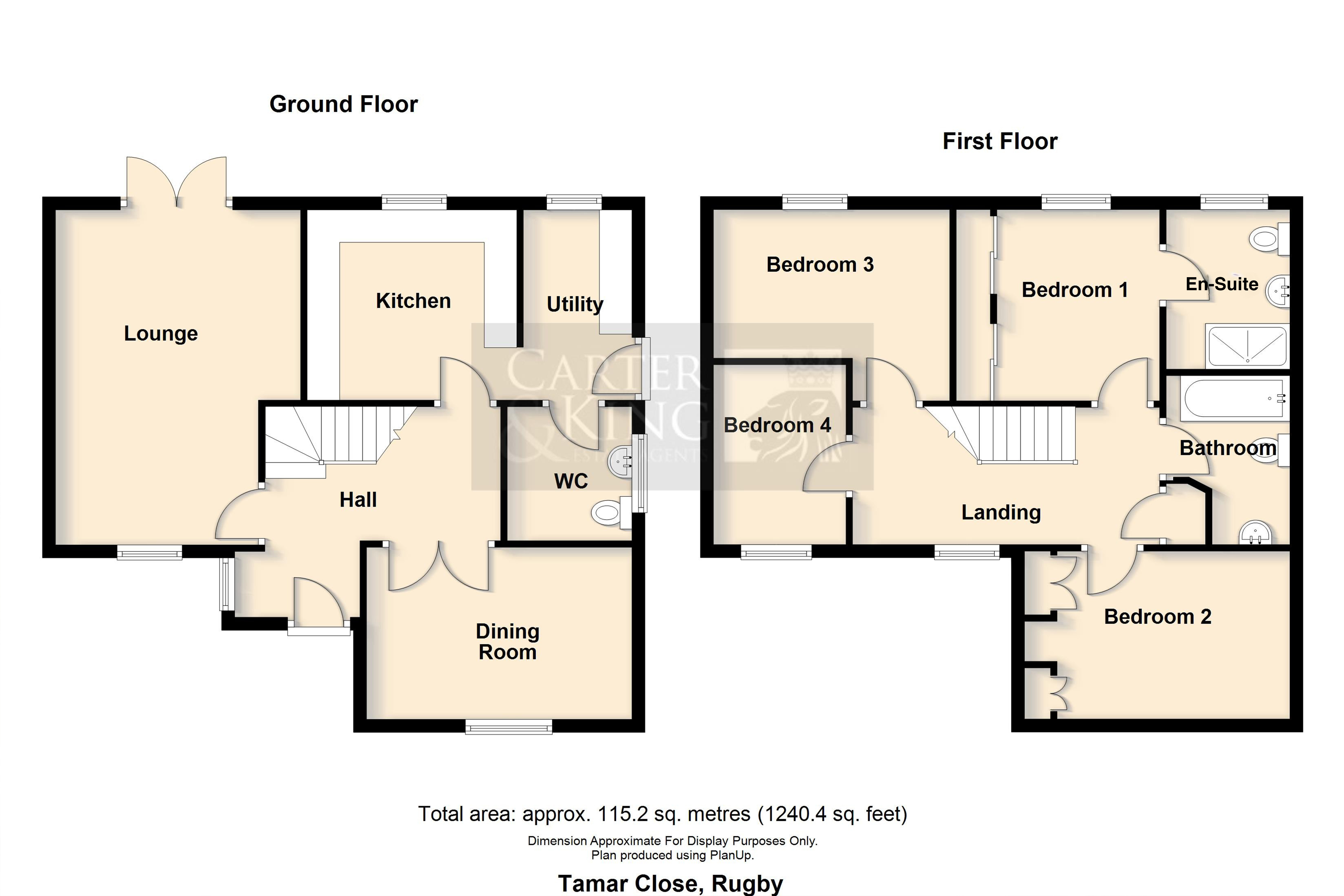 4, Tamar Close, Rugby floorplan