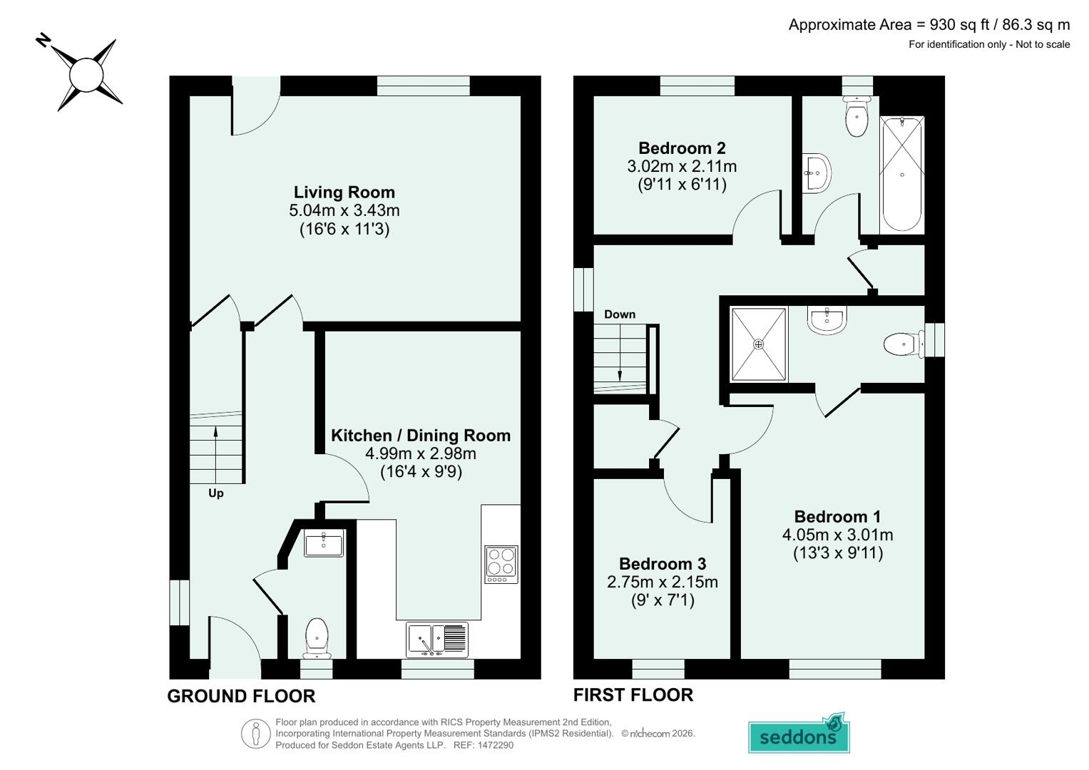 6, Belle Vue Rise, Cullompton floorplan