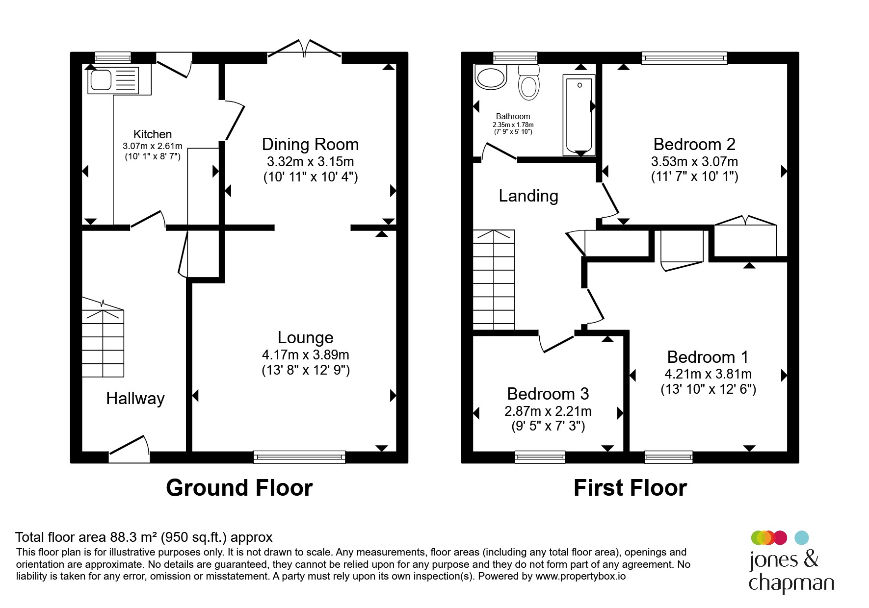 43, Langley Court, Ellesmere Port floorplan