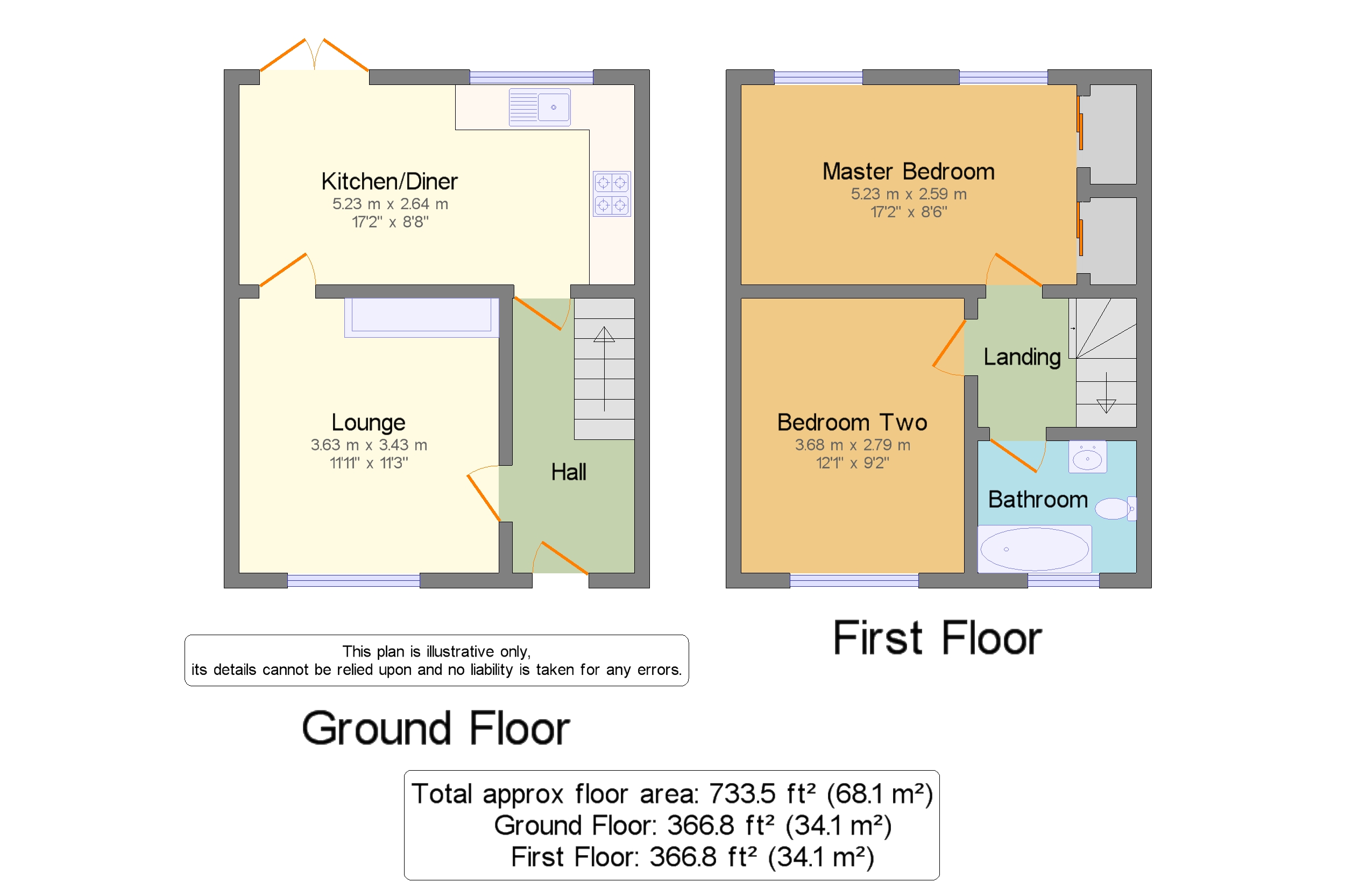 2 bed terraced house for sale in High Street, Brompton, Gillingham
