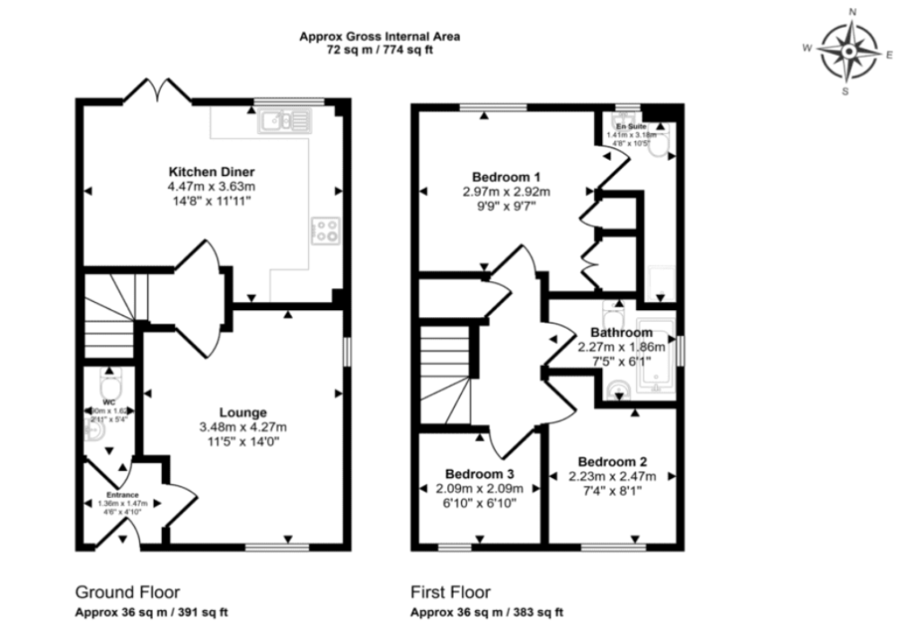 15, Coningsby Drive, Wolverhampton floorplan