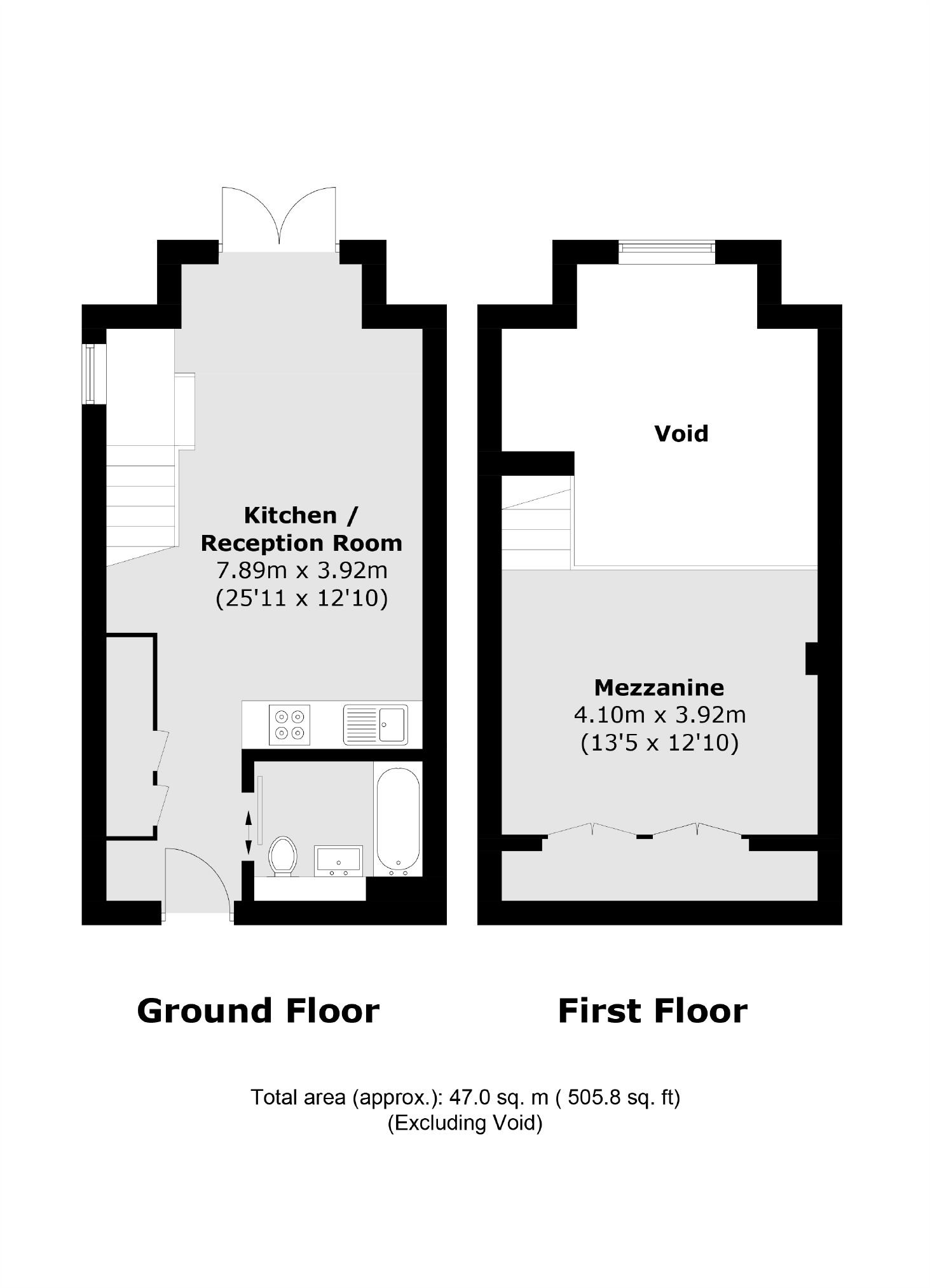 Flat 6, The Printworks, 139, Clapham Road, Stockwell floorplan